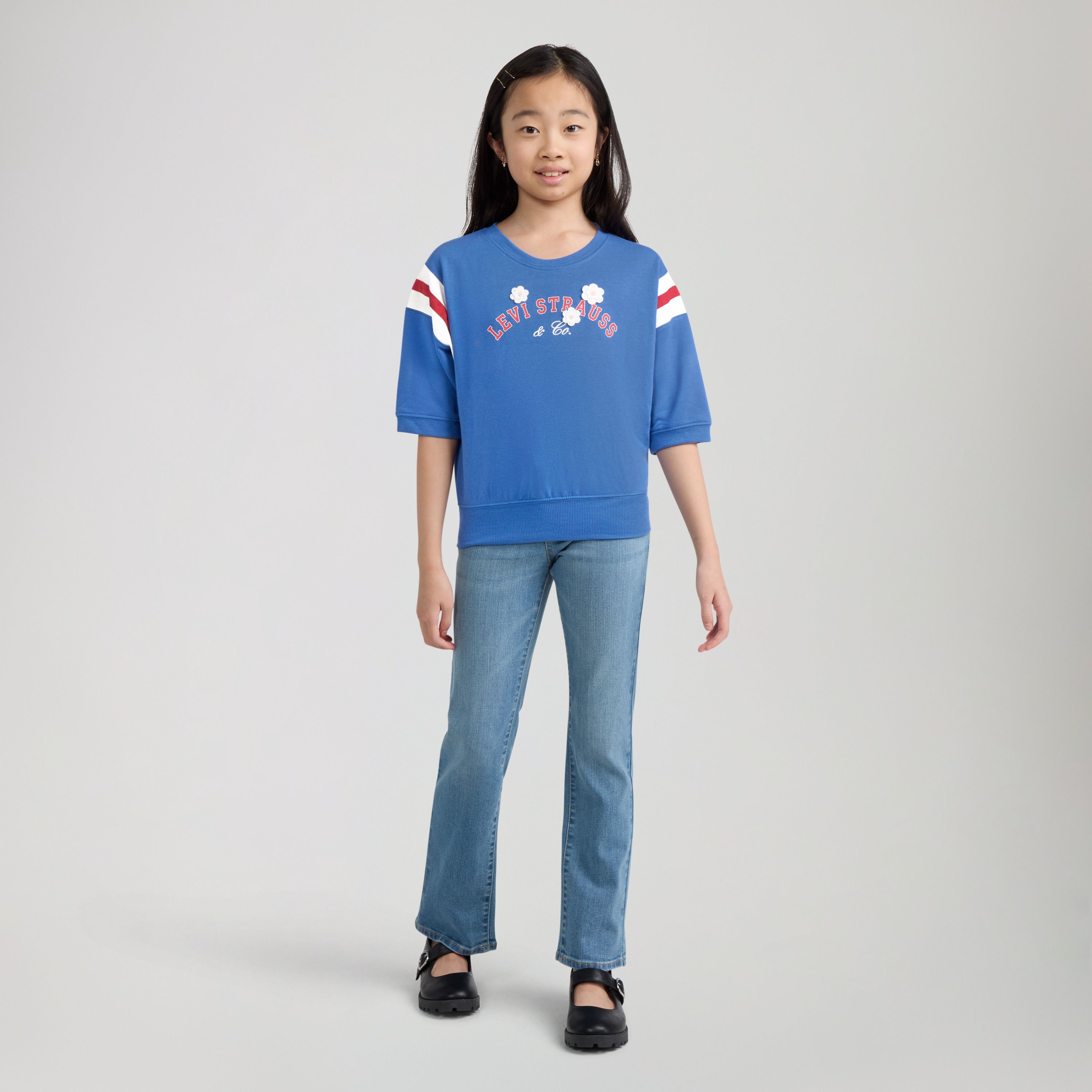 Varsity Knit Top Big Girls 7-16 1