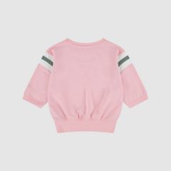 Varsity Knit Top Big Girls 7-16 — Powder Pink - Pink 2