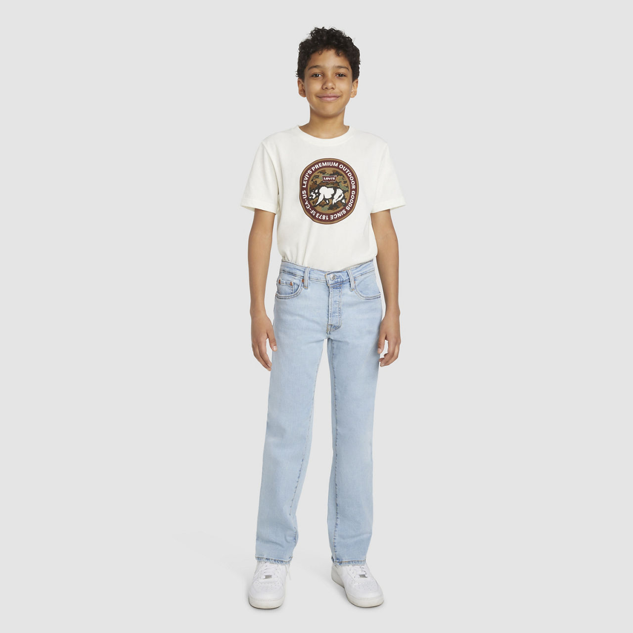 キッズリーバイス0aeg 501® Original Jeans Big Boys 8-20 - Light Wash | Levi's® US