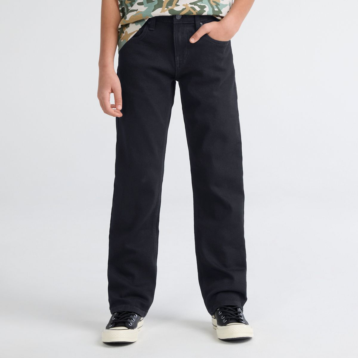 514™ Straight Performance Jeans Big Boys 8-20 — Black Stretch
