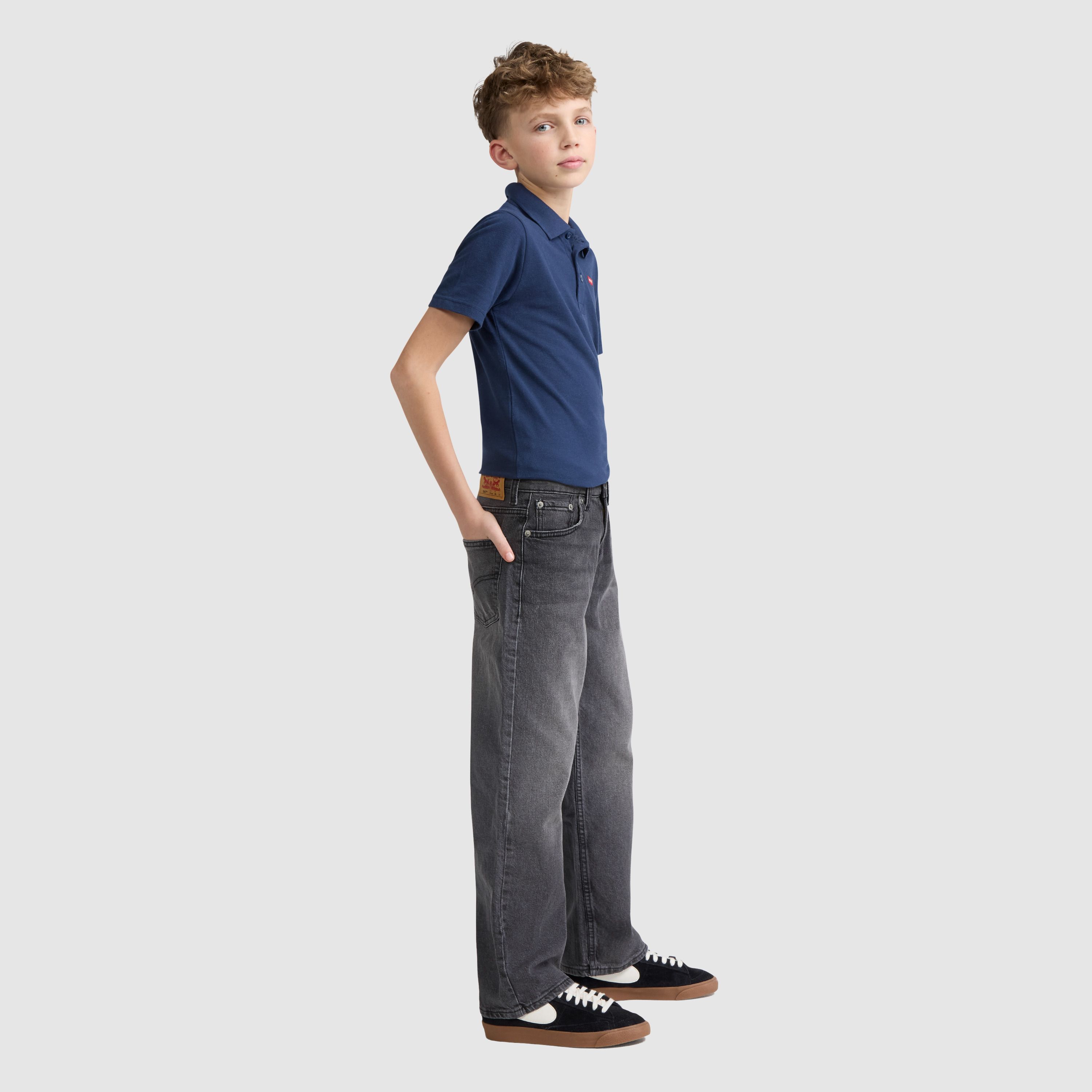パンツ Boys in Toyland DENIM PANTS Boys Cargo Jeans New Teenage Children Wide Leg Denim Pants for
