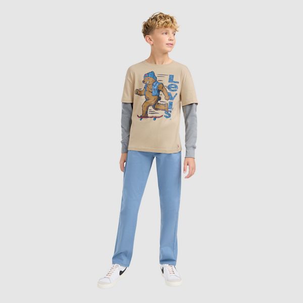 Twofer Bear On The Move Tee Big Boys 8-20 — White Pepper - White