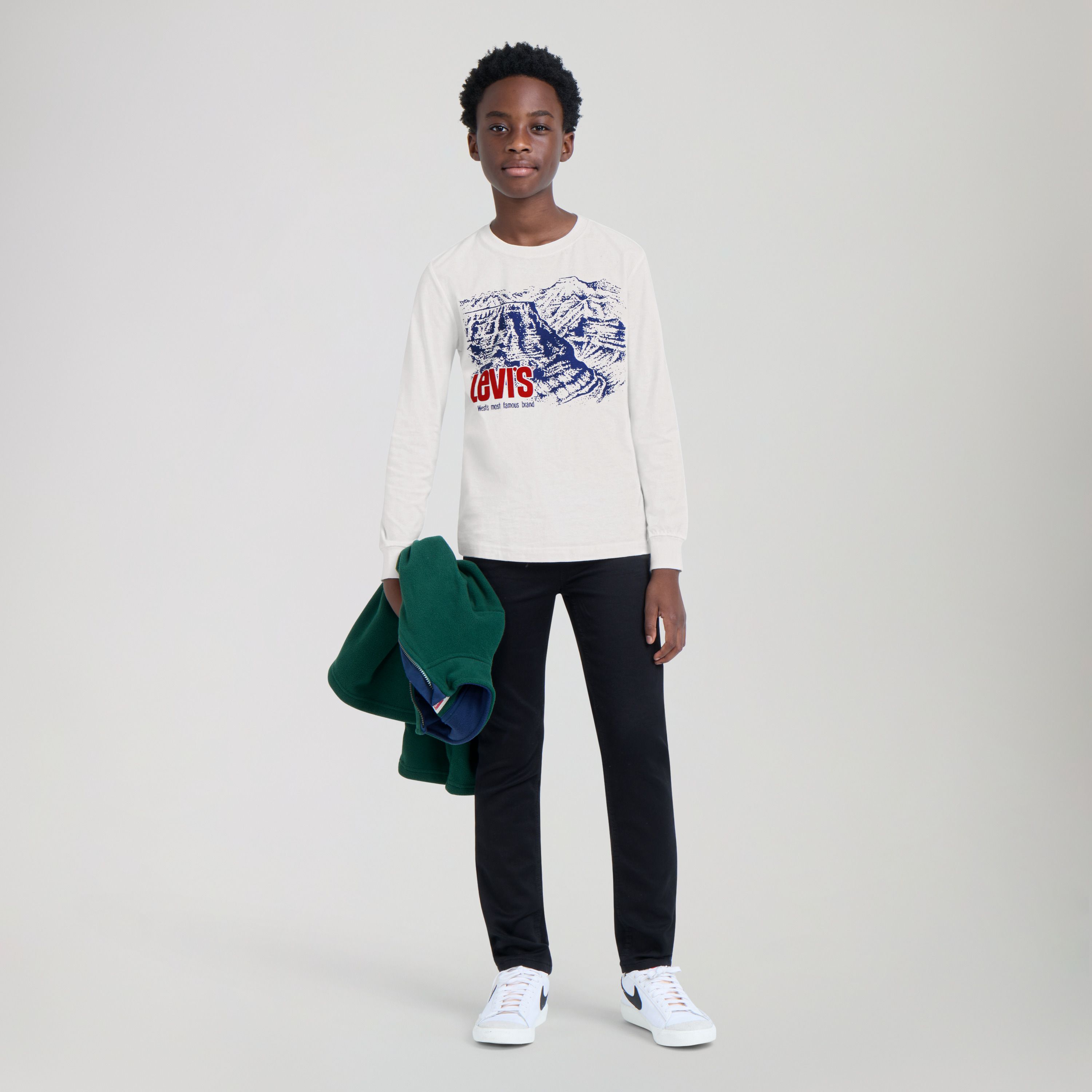 Canyon Longsleeve Tee Big Boys 8-20 1