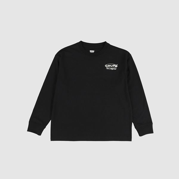 City Style Longsleeve Tee Big Boys 8-20 — Black - Charcoal