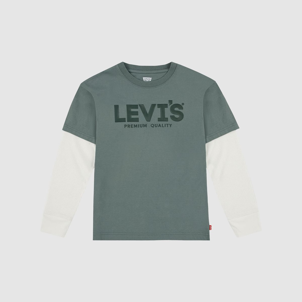 Twofer Headliner Tee Big Boys 8-20 — Laurel Wreath - Green