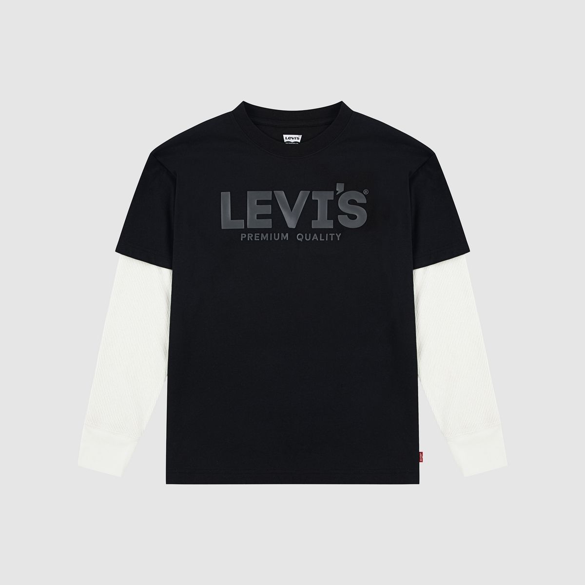 Twofer Headliner Tee Big Boys 8-20 — Jet Black - Black