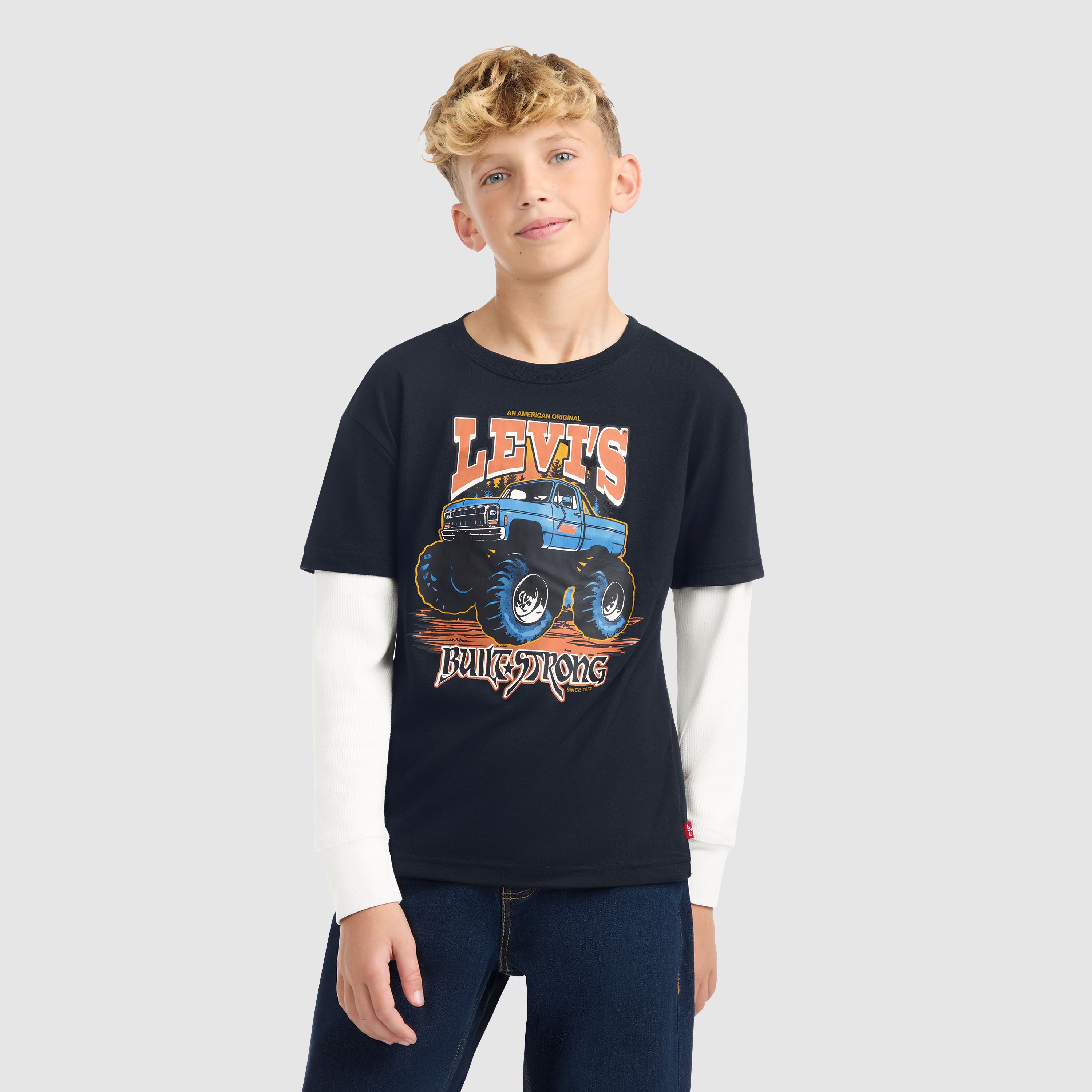 Monster Truck Tee Big Boys 8-20 2