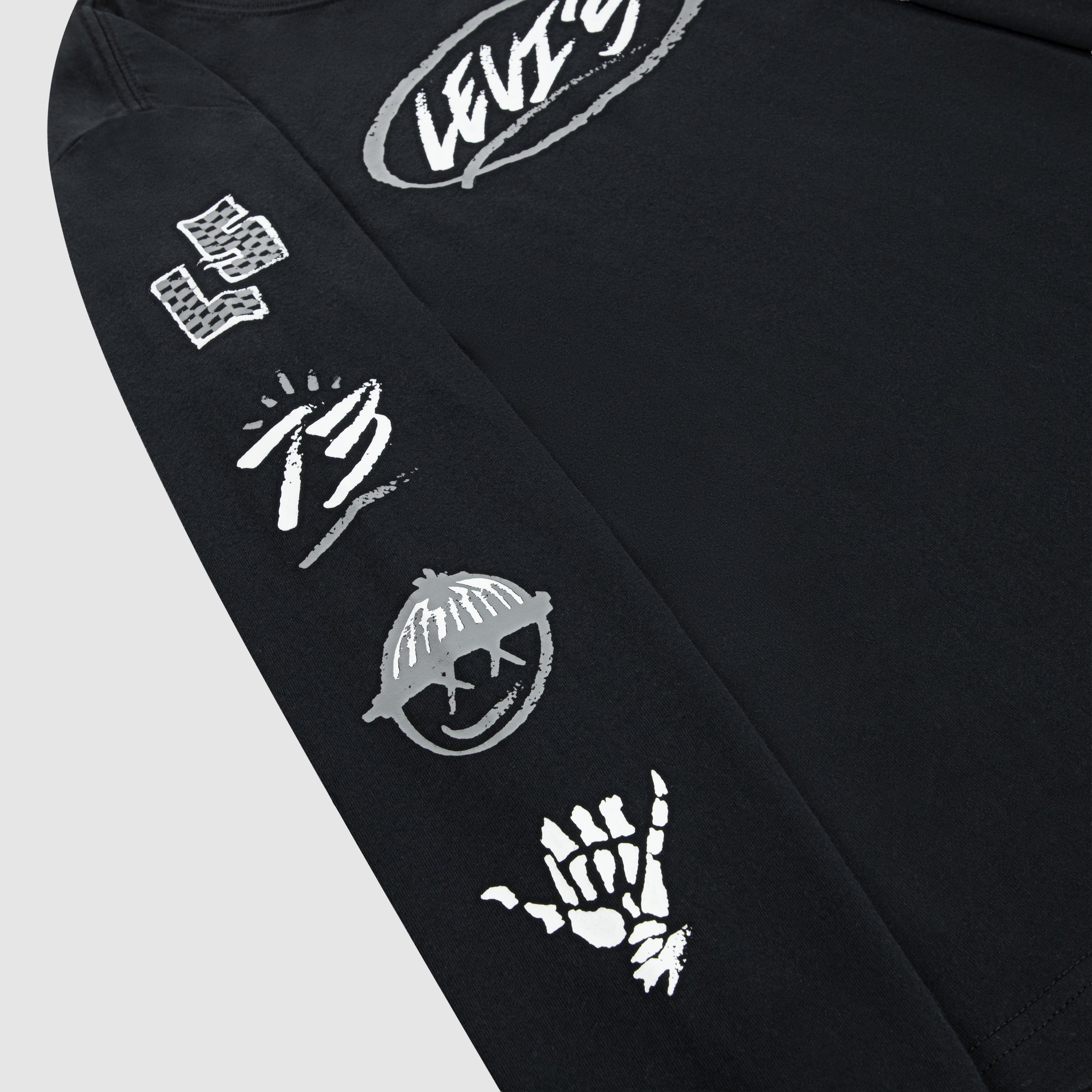 Skater Doodle Longsleeve Tee Big Boys 8-20 7