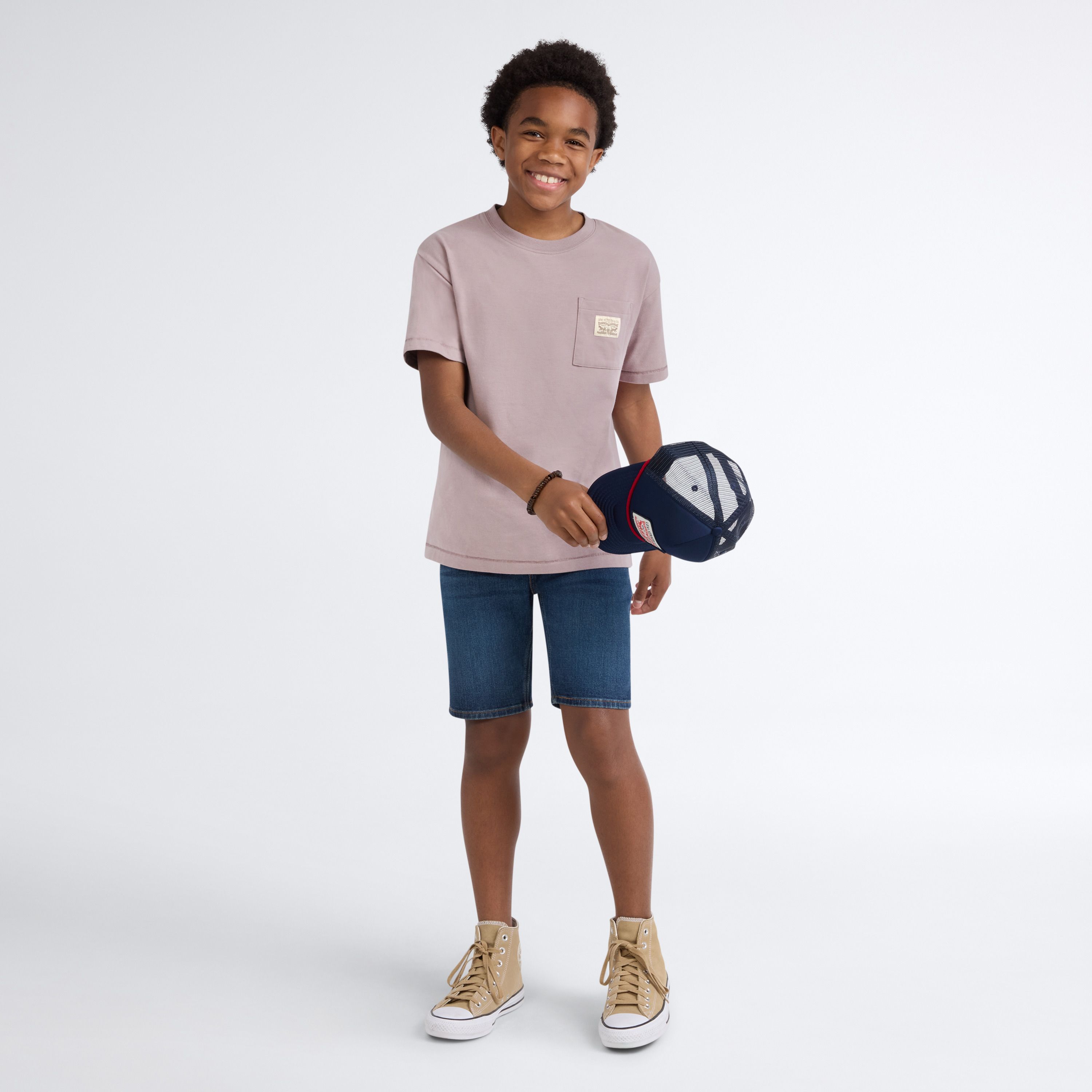 Patch Pocket Tee Big Boys 8-20 2
