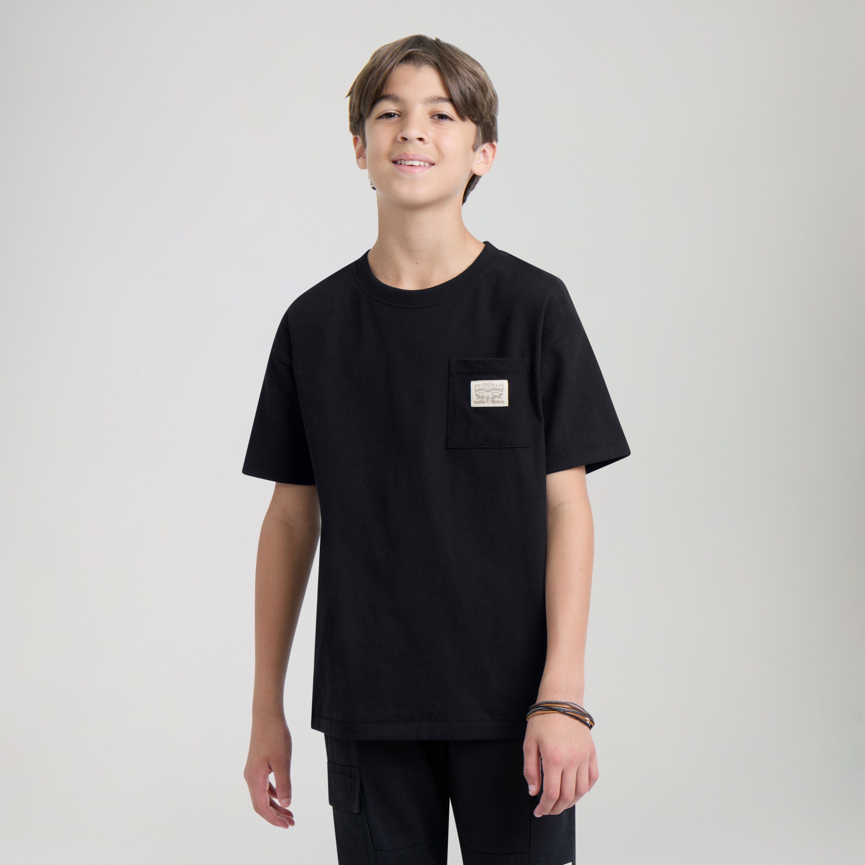 Patch Pocket Tee Big Boys 8-20 2