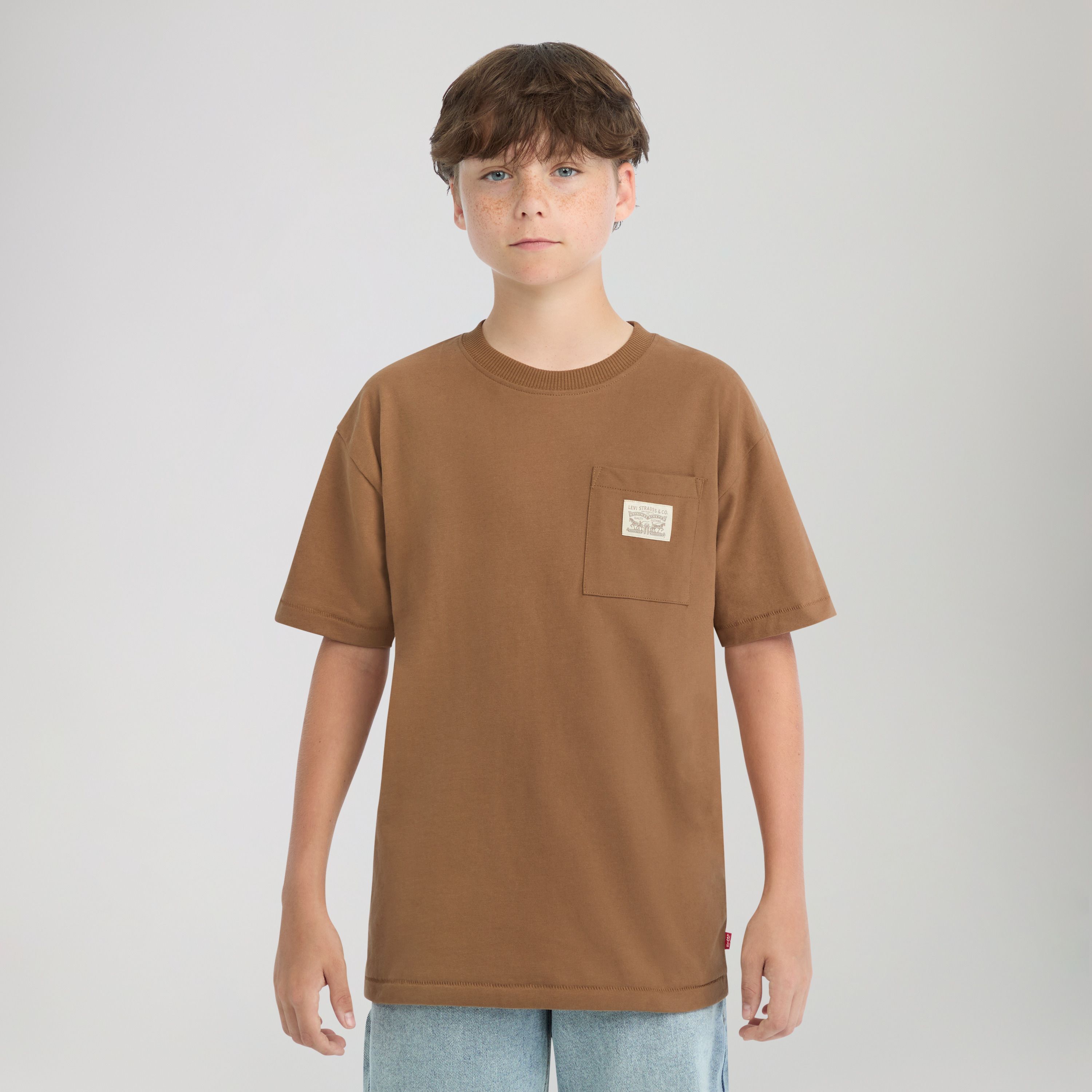 Patch Pocket Tee Big Boys 8-20 1