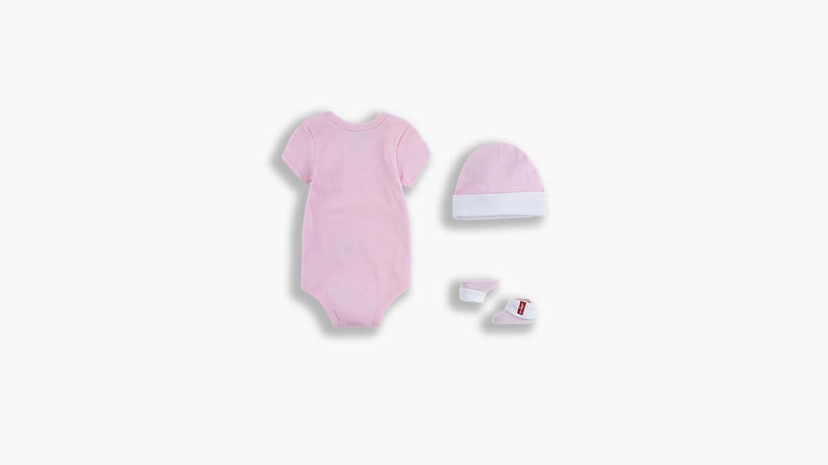 Baby Batwing Onesie Set - 3 Piece — Fairy Tale - Pink