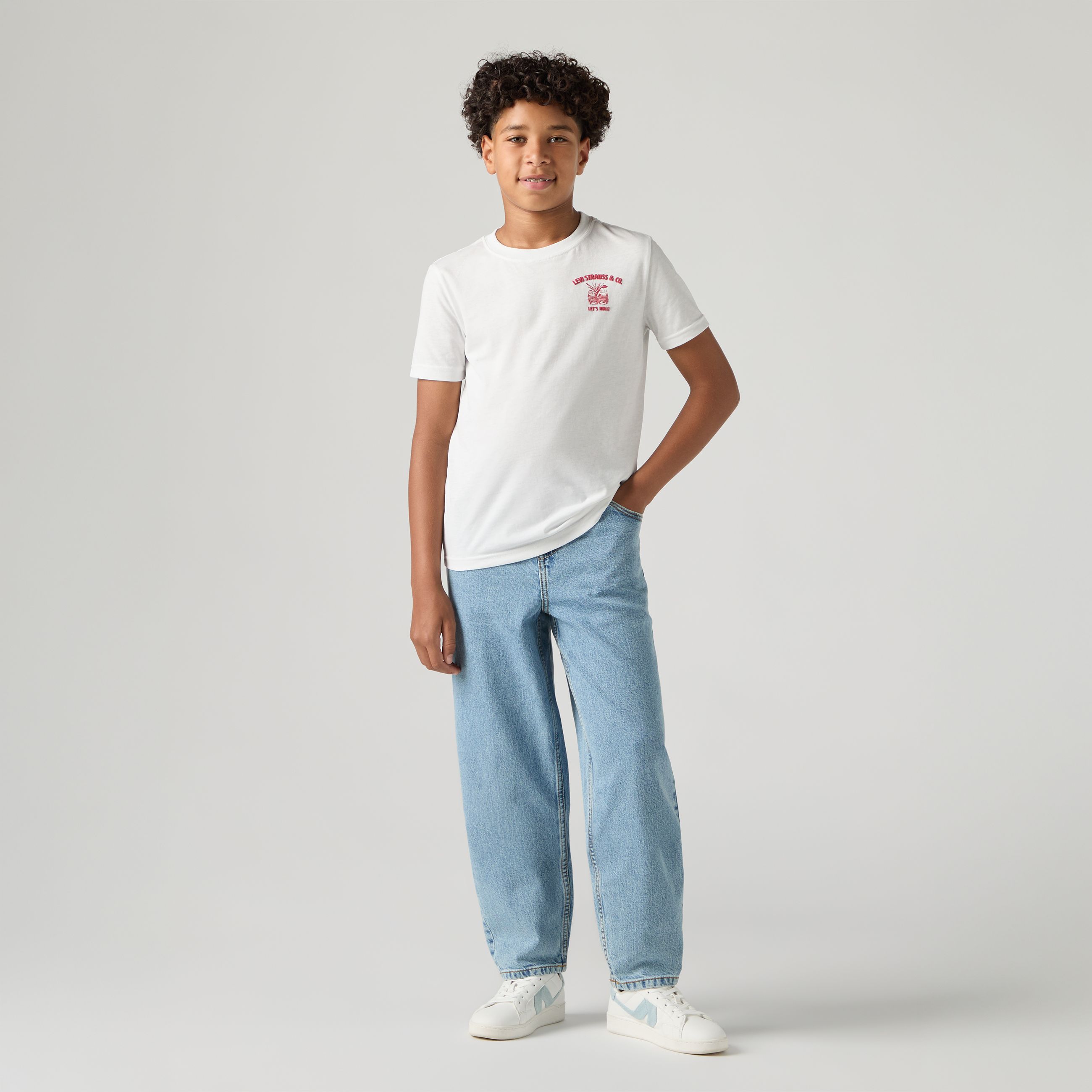 Teenager Barrel Jeans 1