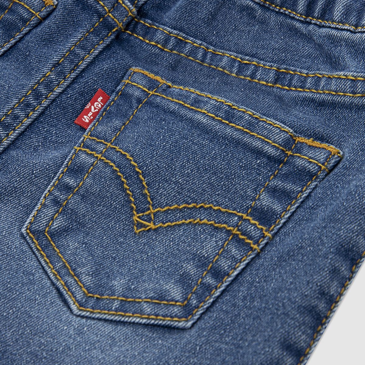Baby Palm Tree Tee and Denim Shorts 2-Piece Set — Levi's Egret - White