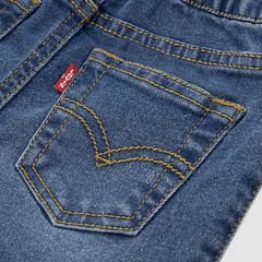 Baby Palm Tree Tee and Denim Shorts 2-Piece Set — Levi's Egret - White 4