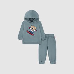 Baby Bear Knit Set — Stormy Sea - Blue 1