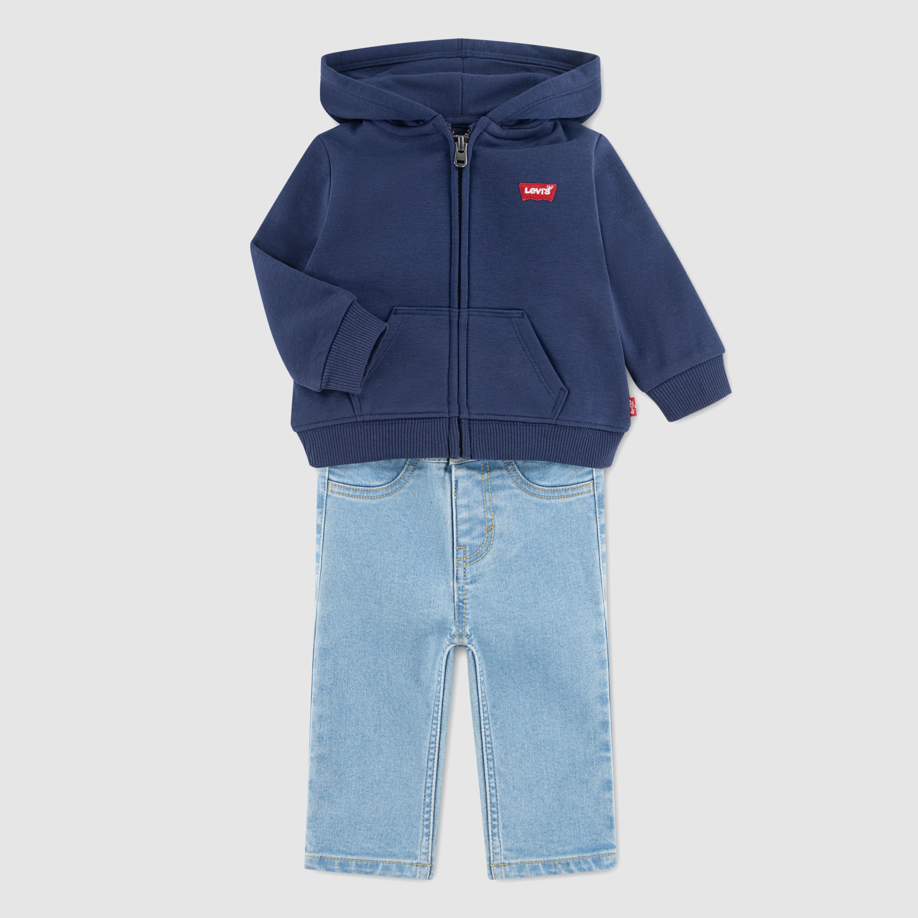 Baby 3 Pieces Full Zip Hoodie Set 8