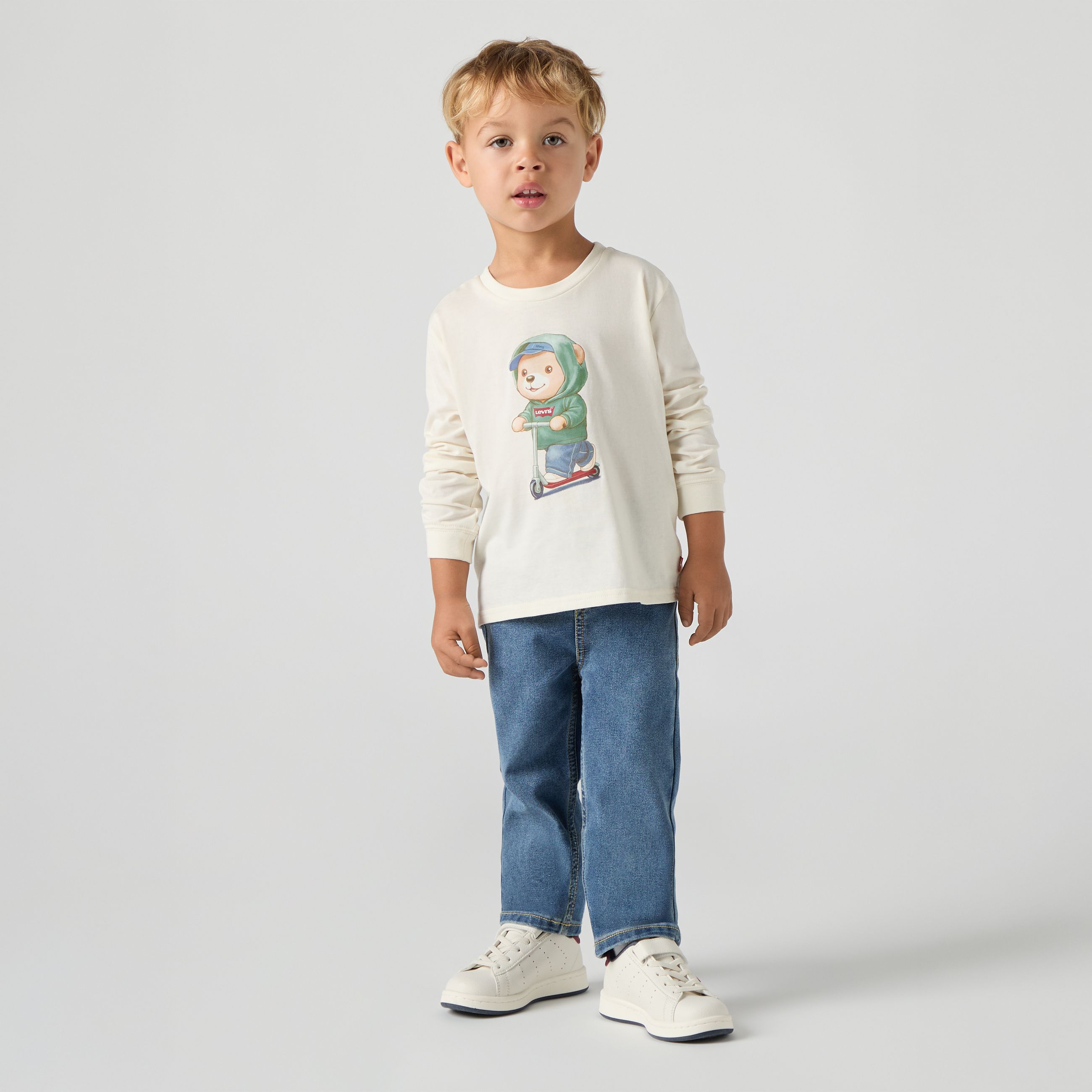 Baby Long Sleeve & Denim Pant Set 1