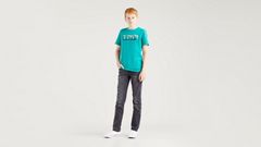 Teenager 512™ Slim Fit Tapered Jeans — Route 66 - Black 1
