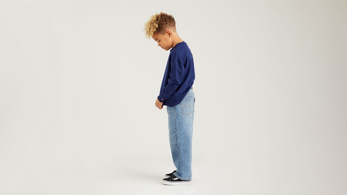 Kids Stay Loose Taper Jeans — Burbank - Blue