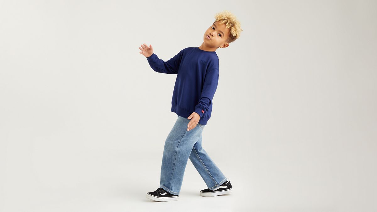 Kids Stay Loose Taper Jeans — Burbank - Blue