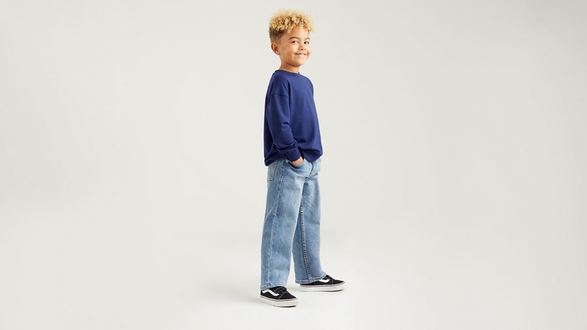 Kids Stay Loose Taper Jeans — Burbank - Blue