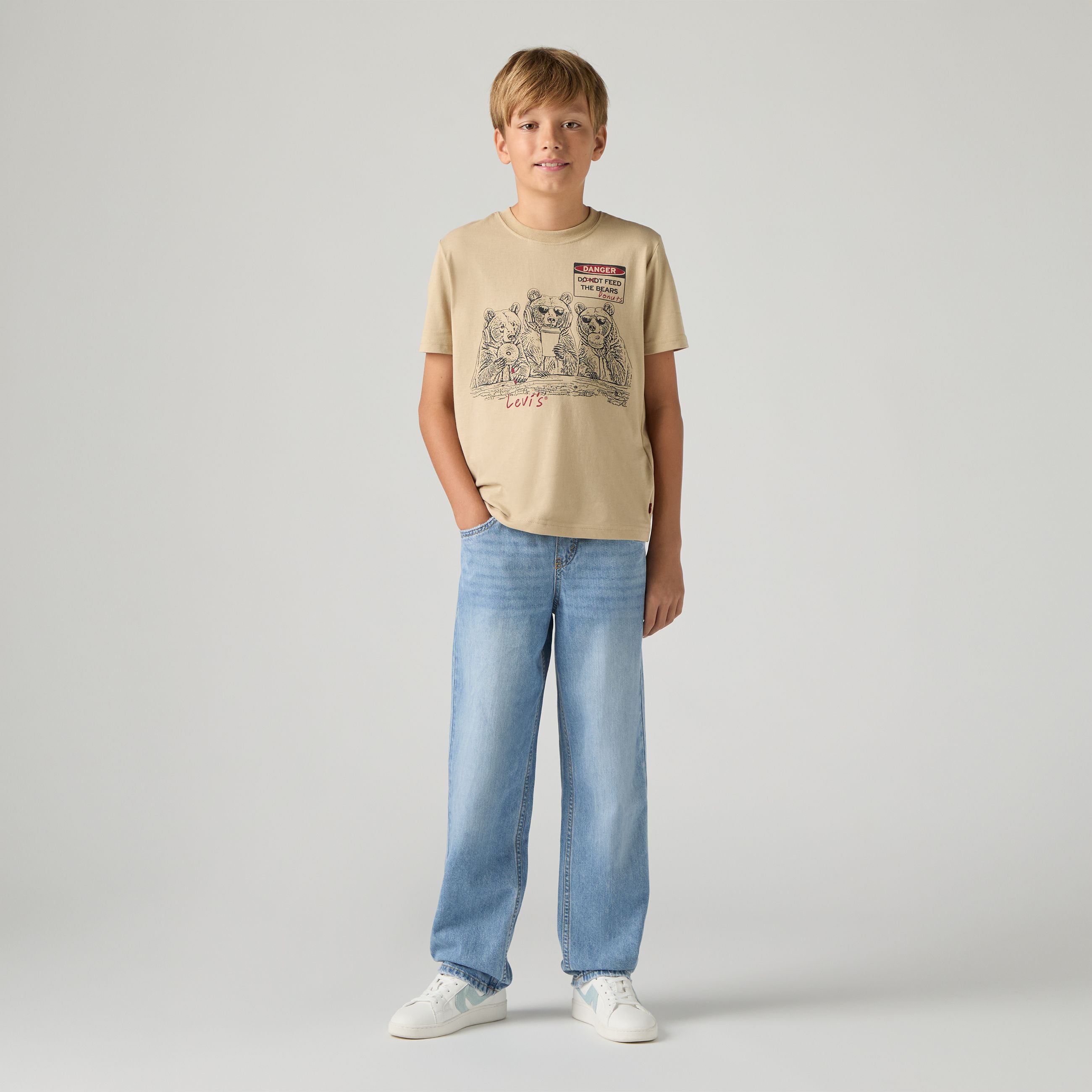 Ado Jean taille élastique Stay Loose Taper 1