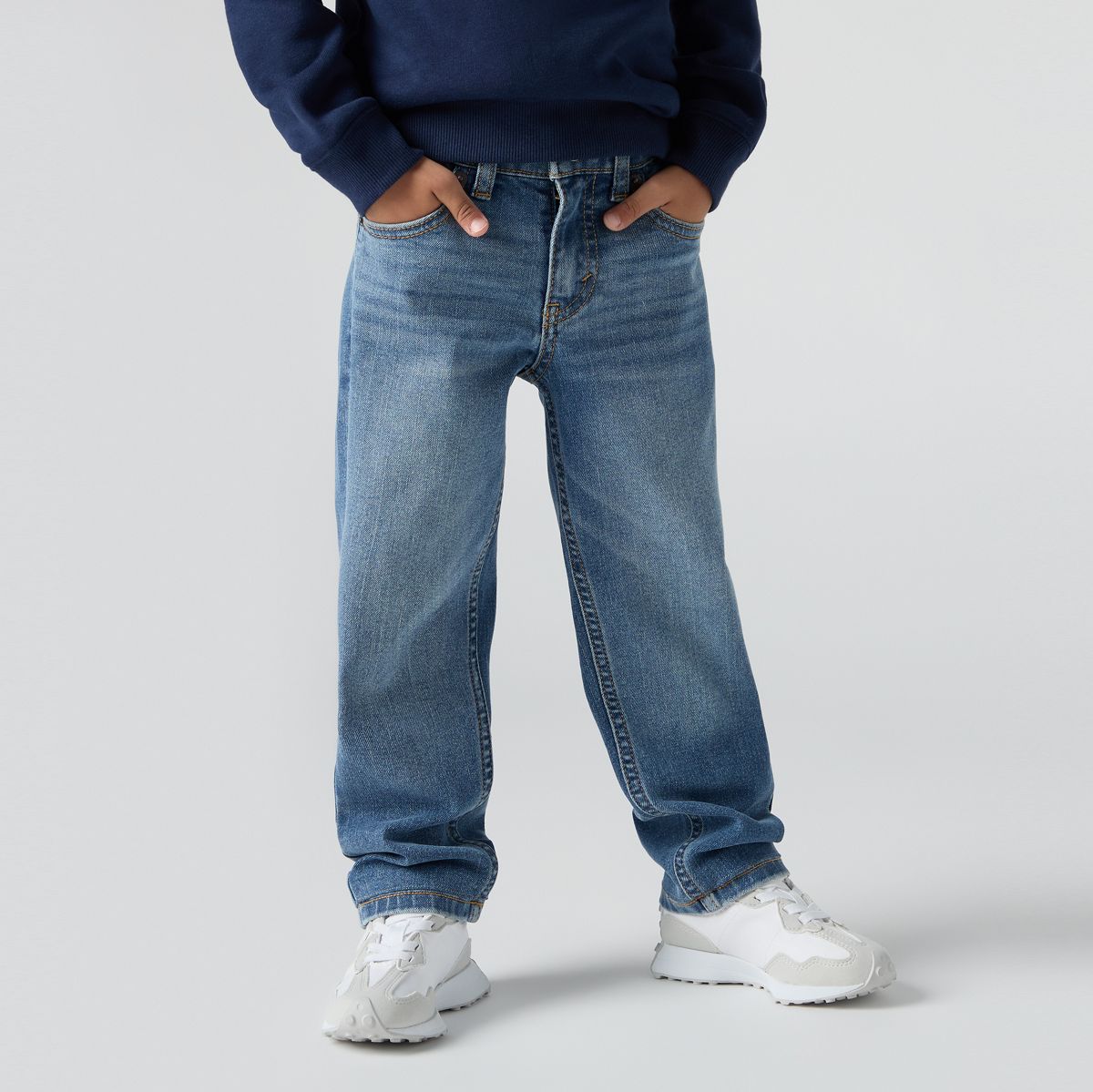 Kids 502™ Regular Tapered Jeans — Nineteen No Patch - Neutral