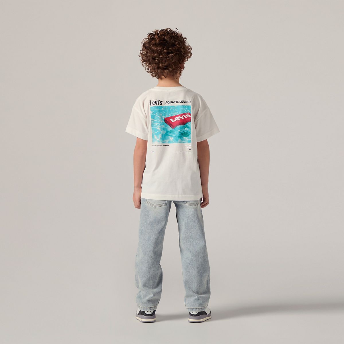 Kids Stay Loose Taper Jeans — Baby Blue Essentials - Blue