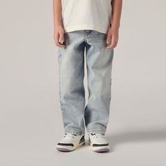 Kids Stay Loose Taper Jeans — Baby Blue Essentials - Blue 3