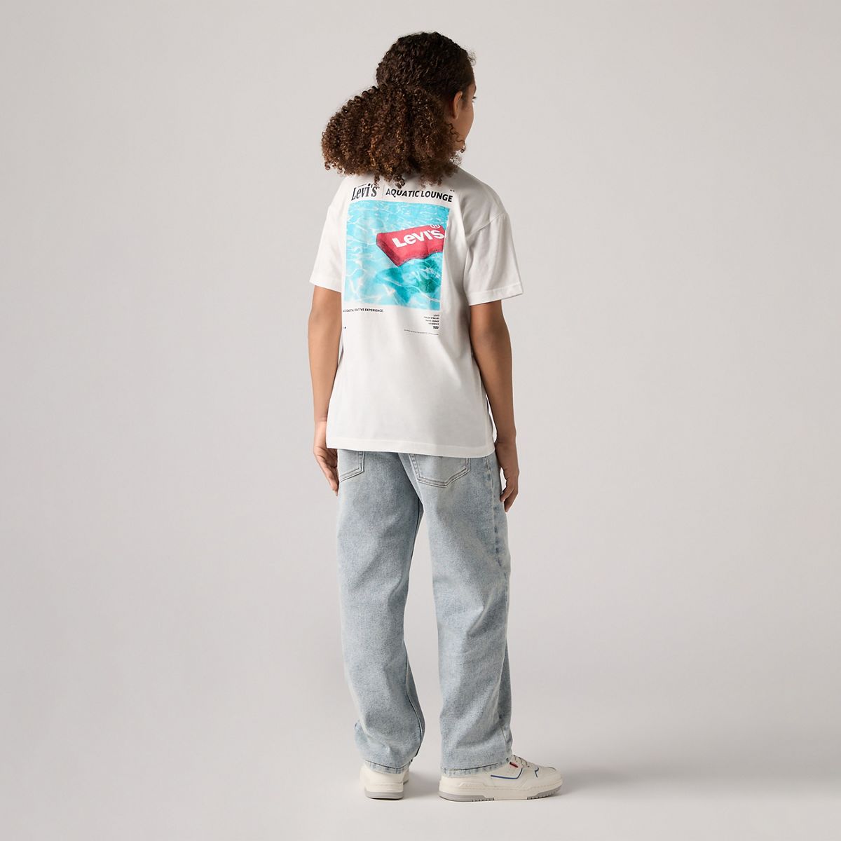 Teenager Stay Loose Taper Jeans — Baby Blue Essentials - Blue