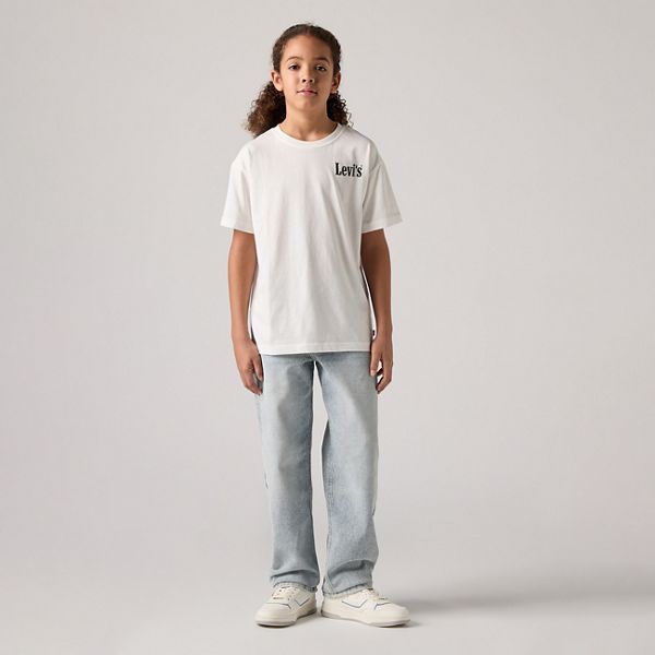 Teenager Stay Loose Taper Jeans — Baby Blue Essentials - Blue