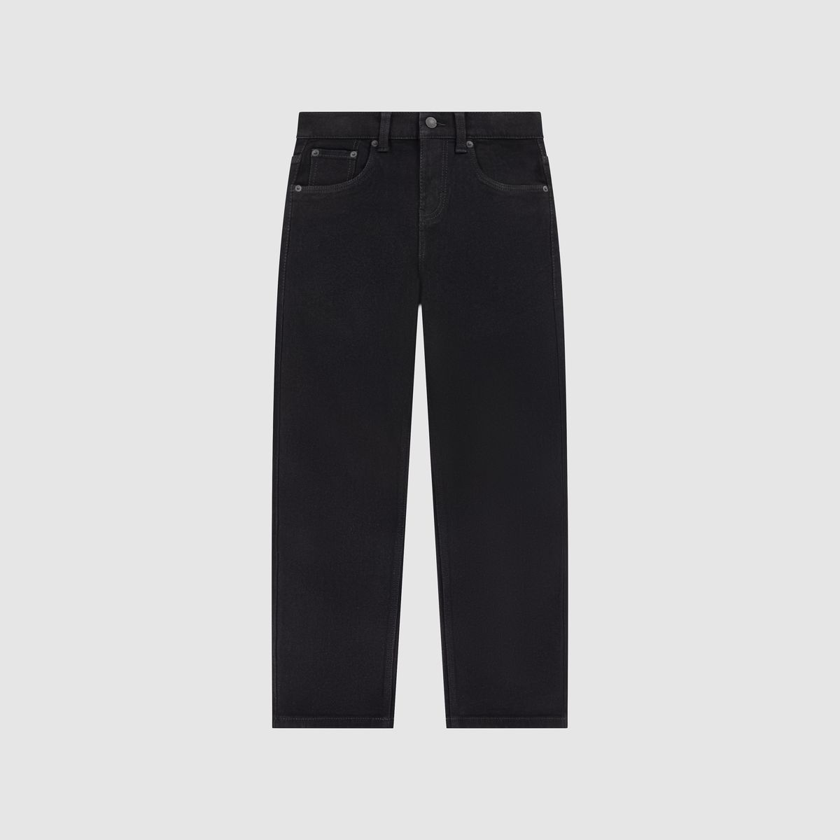 Teenager Stay Loose Taper Jeans — Black Stretch - Black