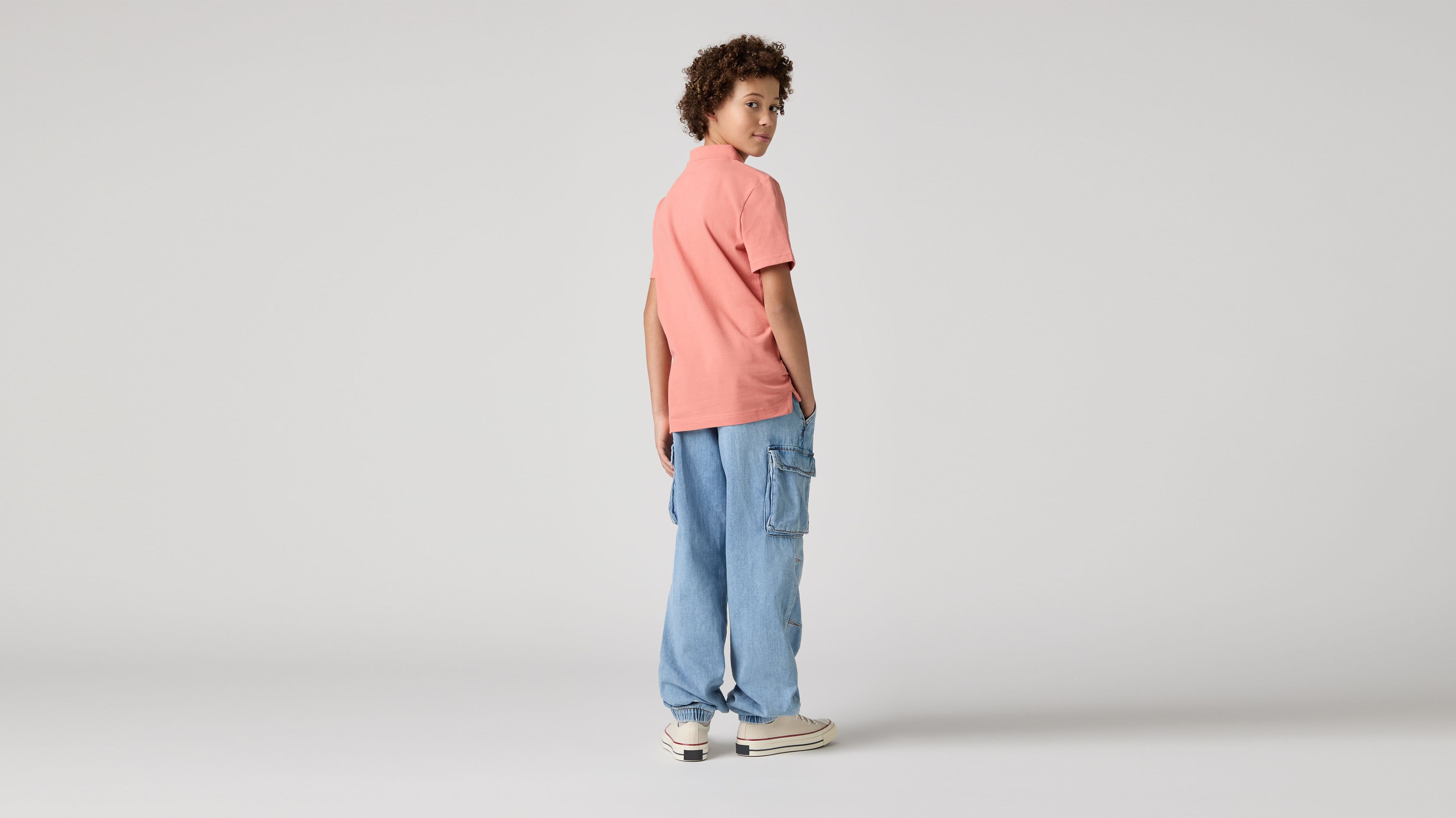 Pantalones cargo Denim Parachute para adolescentes 3