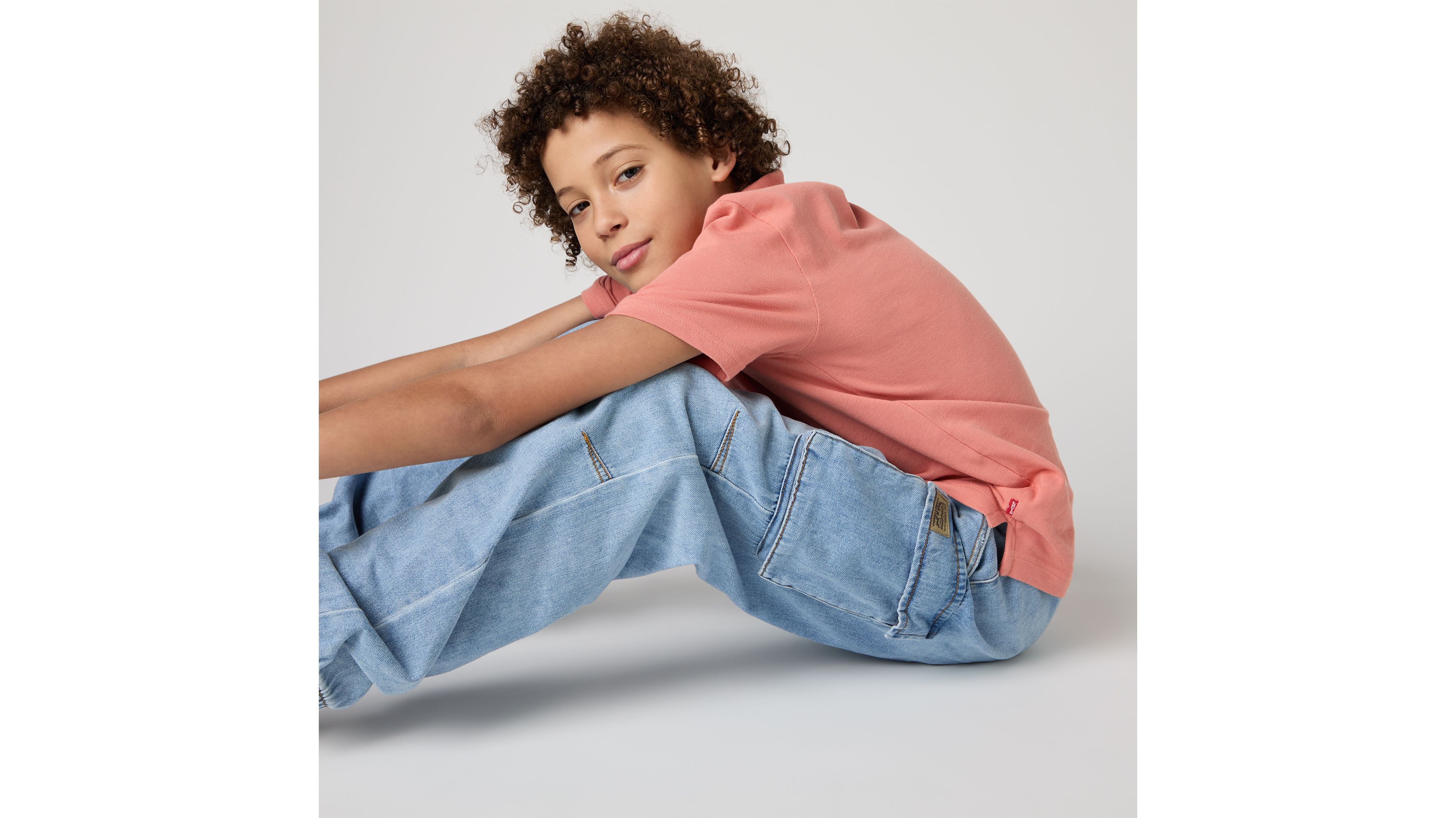 Pantalones cargo Denim Parachute para adolescentes 4