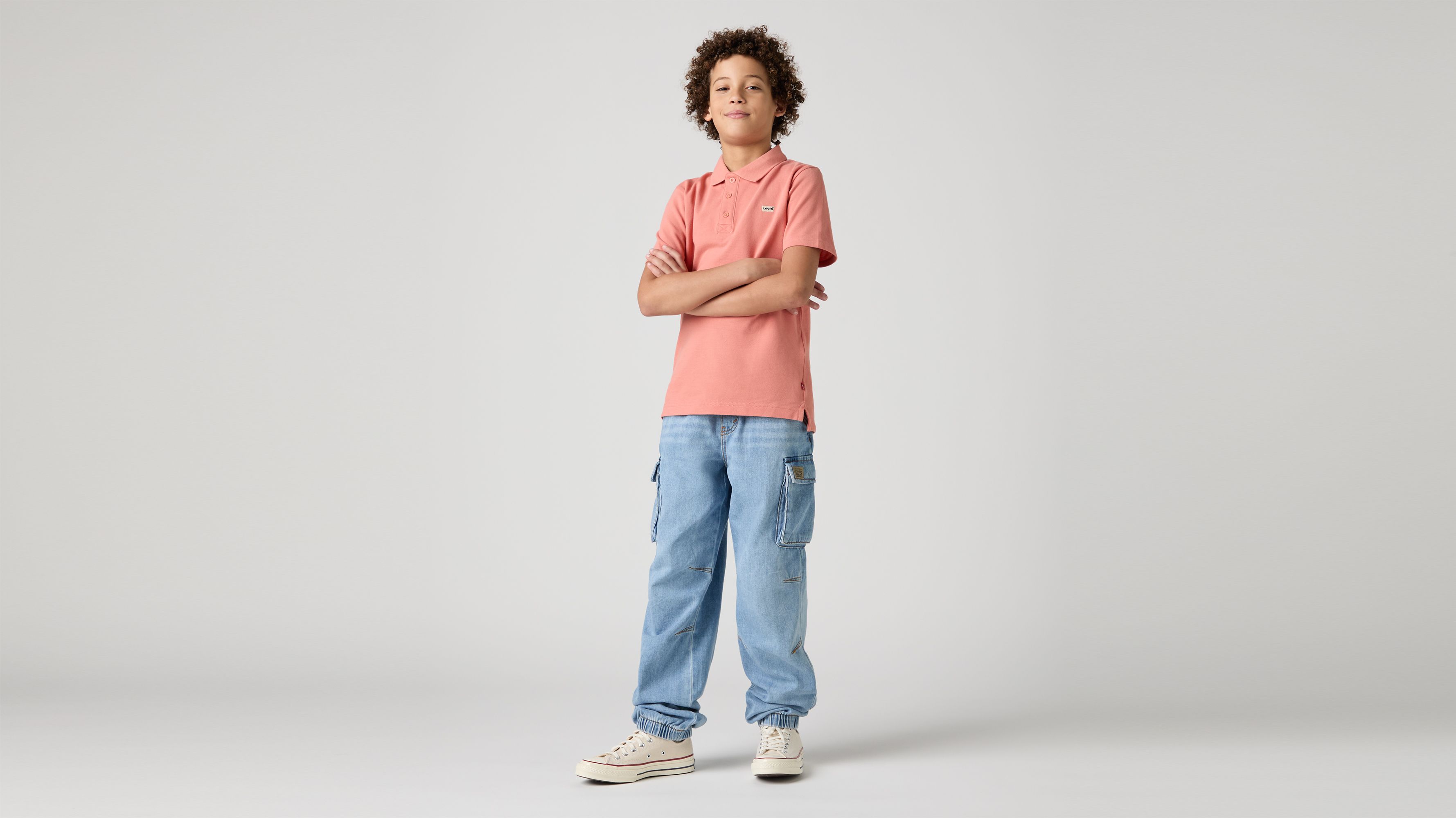 Ado Pantalon cargo Parachute Denim 1