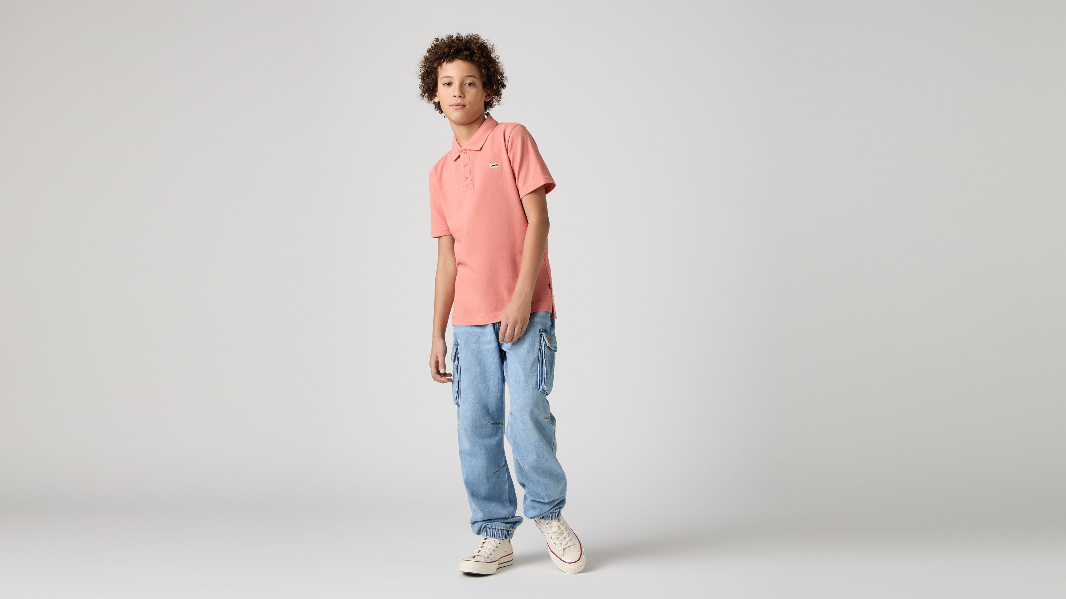 Pantalones cargo Denim Parachute para adolescentes 2