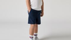 Kids Denim Cargo Shorts — From Scratch - Blue 3