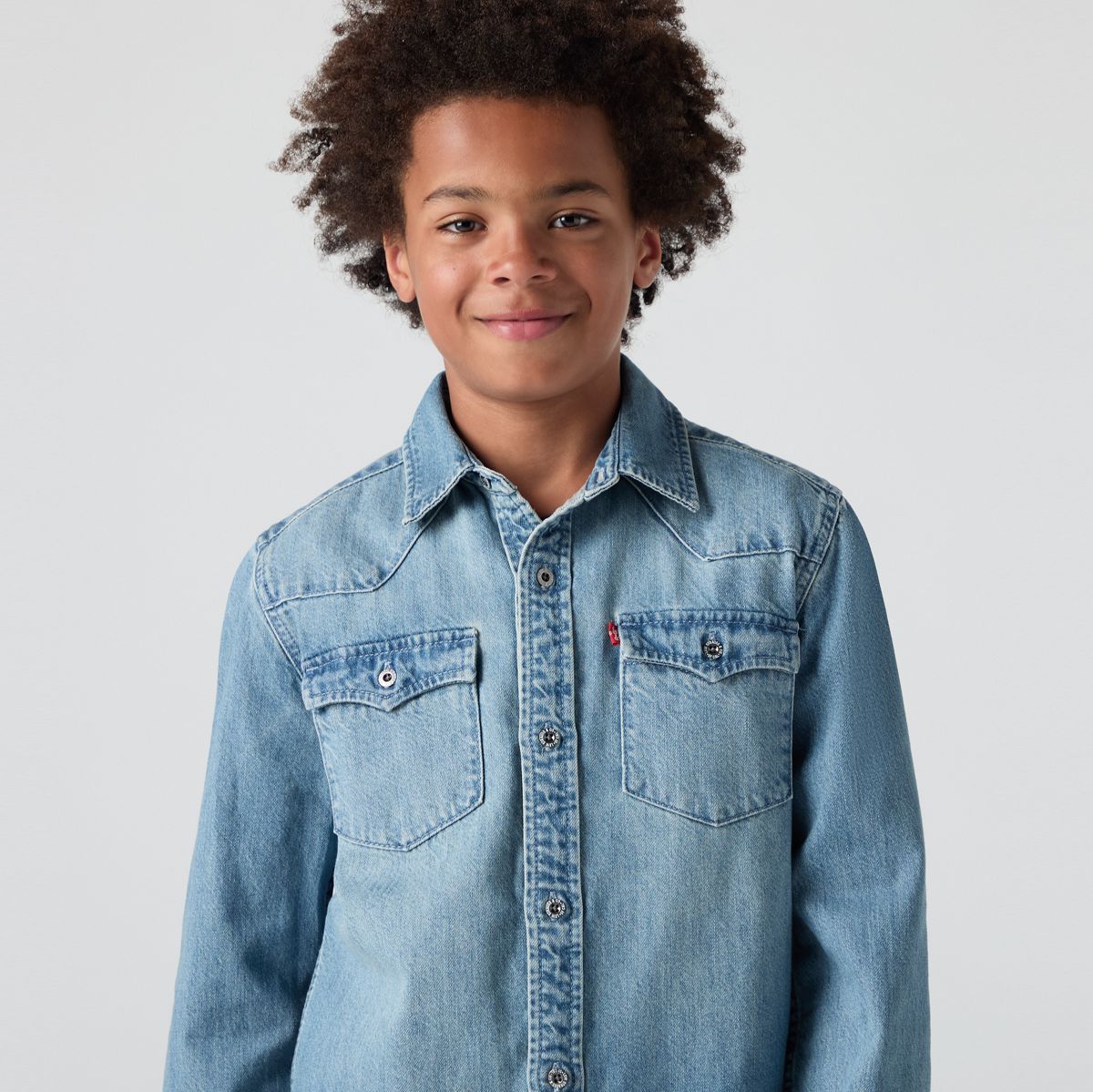 Teenager New Barstow Western Shirt — Vintage Stone - Neutral