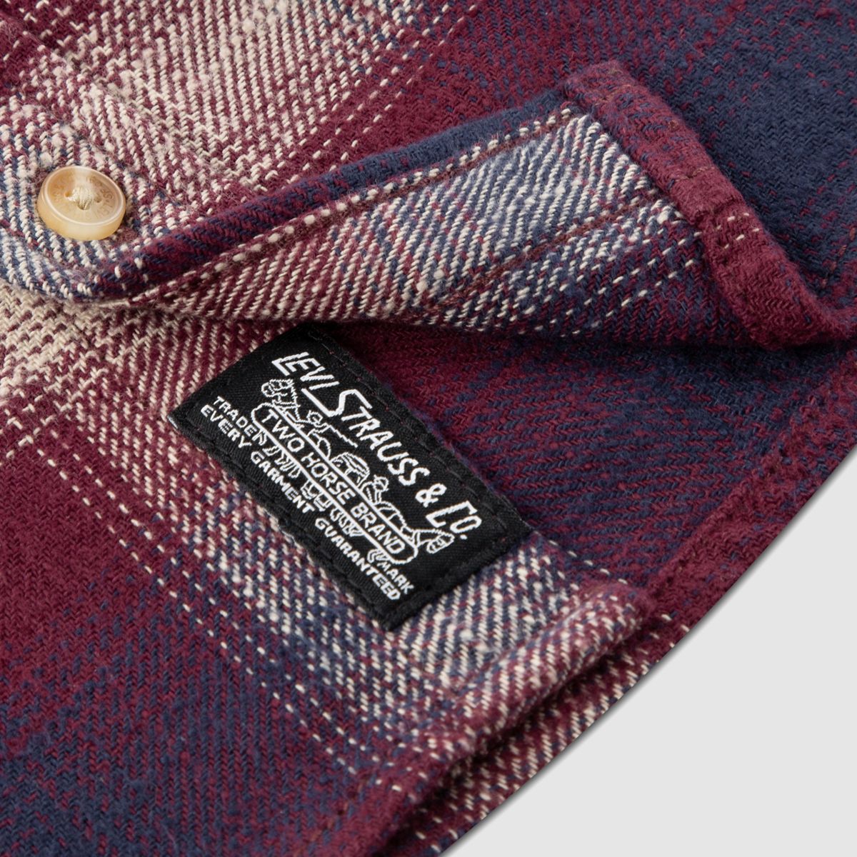 Teenager Shadow Plaid Shirt — Tawny Port - Purple