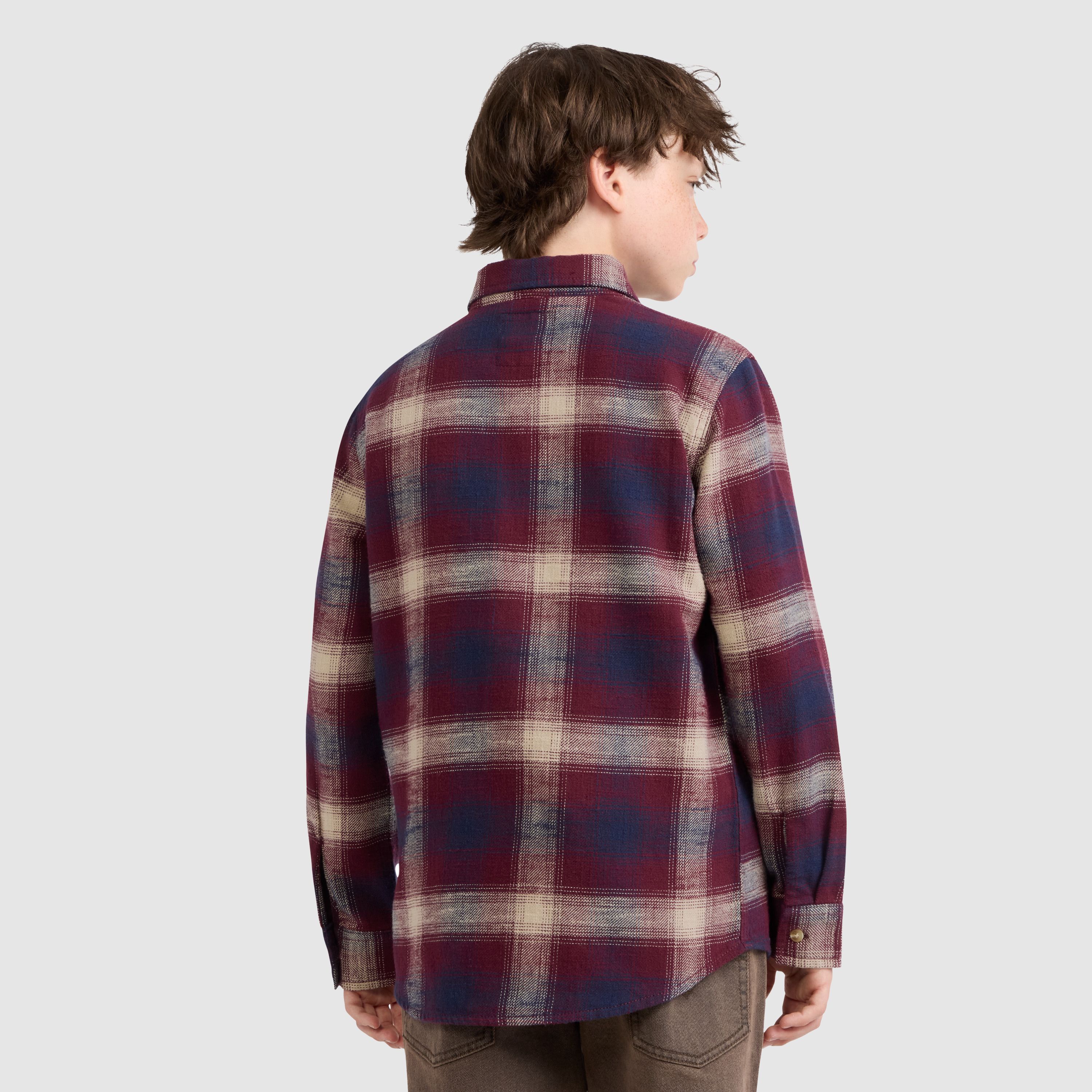 Teenager Shadow Plaid Shirt 3