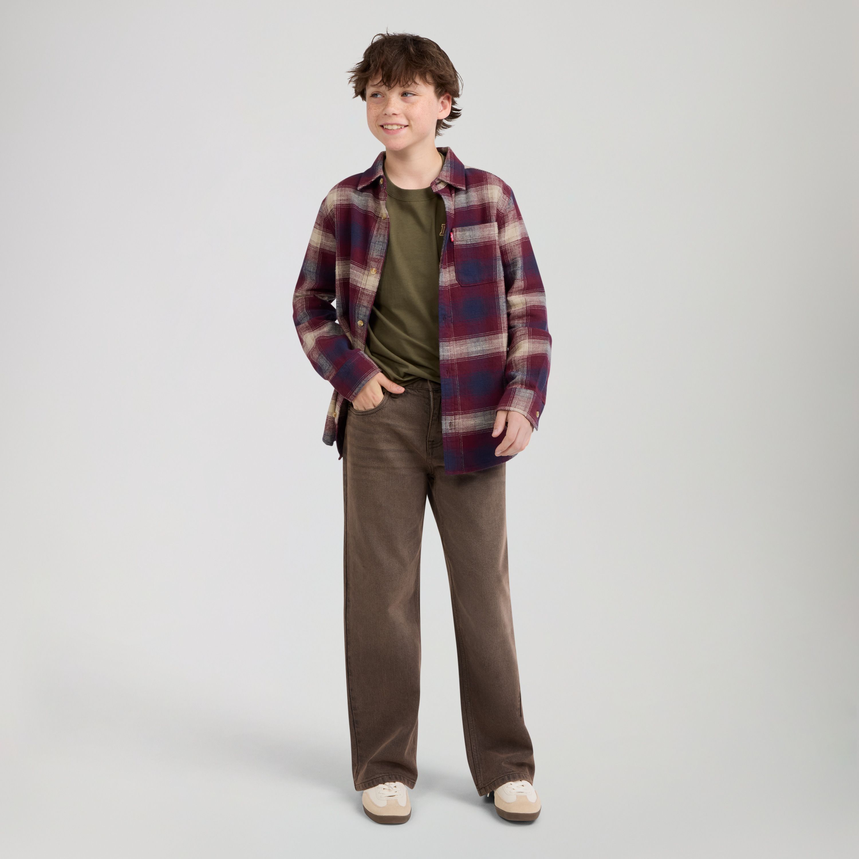Teenager Shadow Plaid Shirt 10