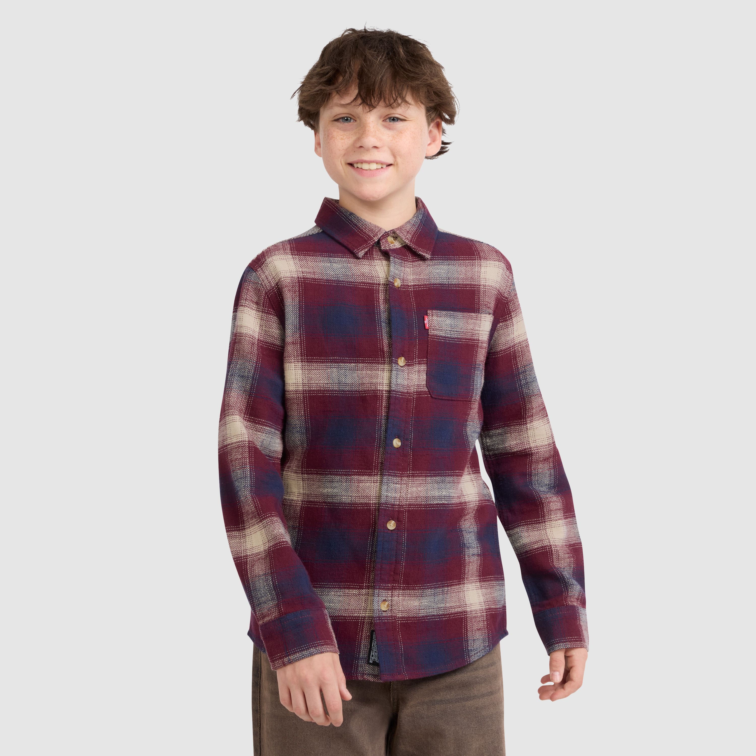 Teenager Shadow Plaid Shirt 10
