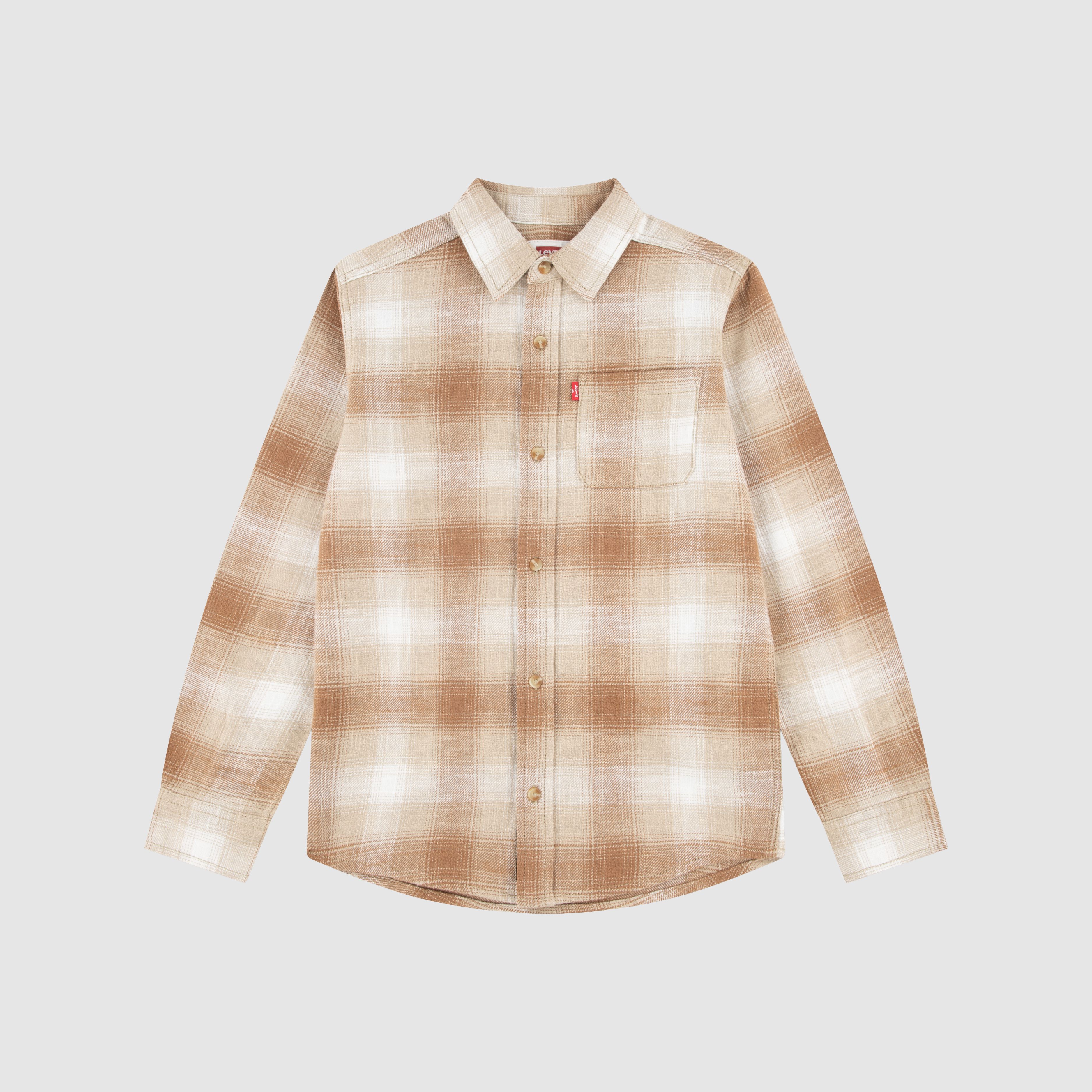 Kids Shadow Plaid Shirt 12
