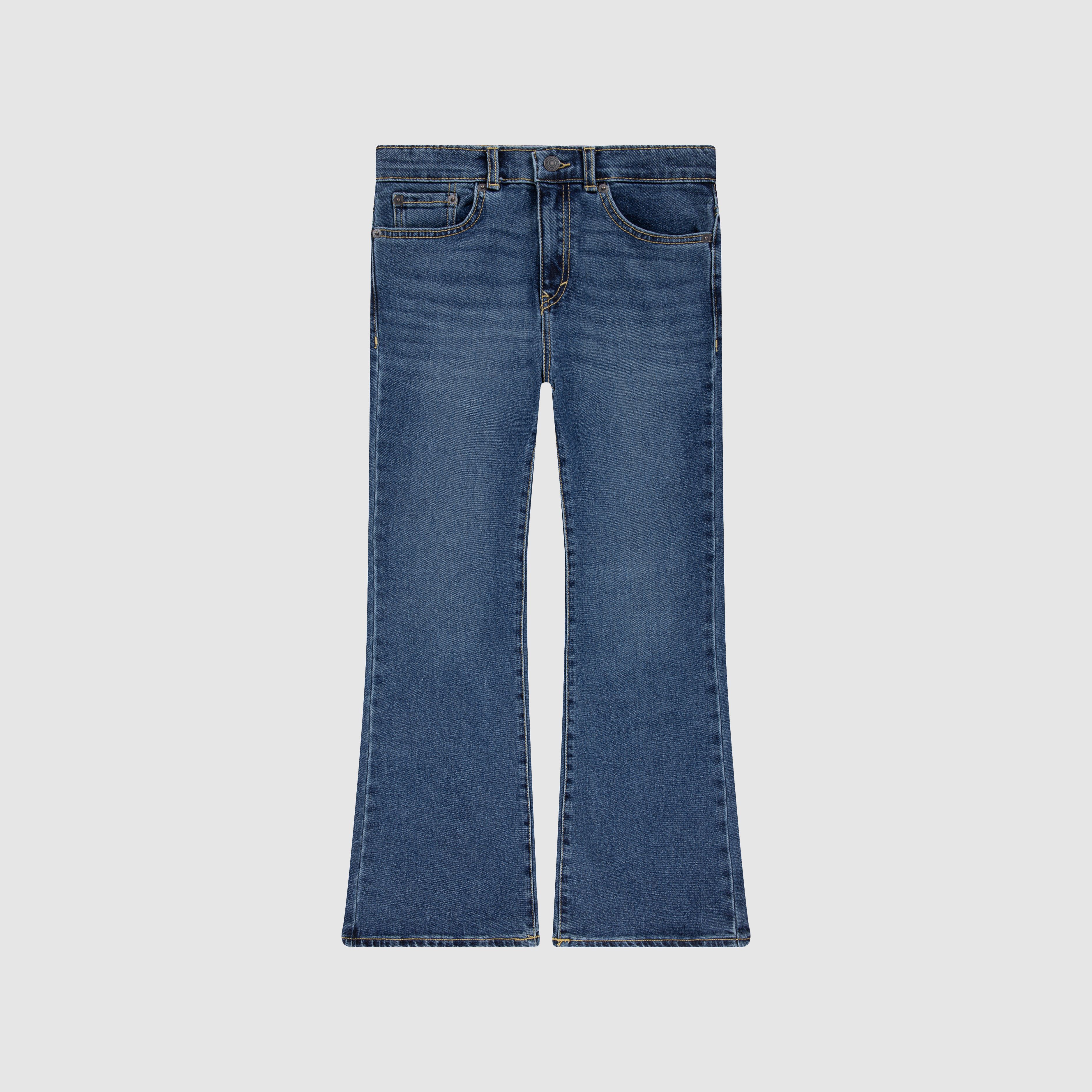 Kids High Rise Baggy Flared Jeans 8