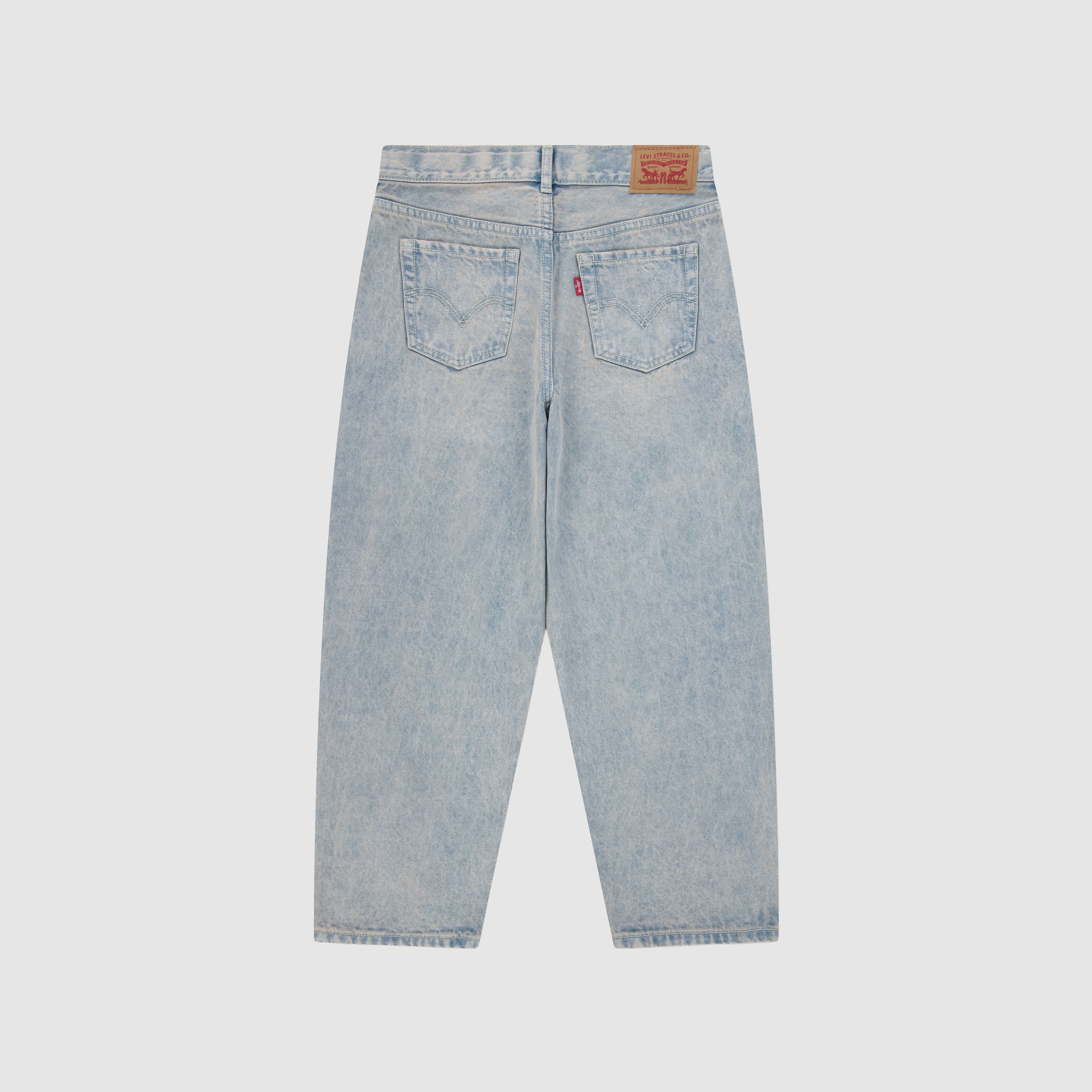 Kids High Rise Baggy Barrel Jeans 2
