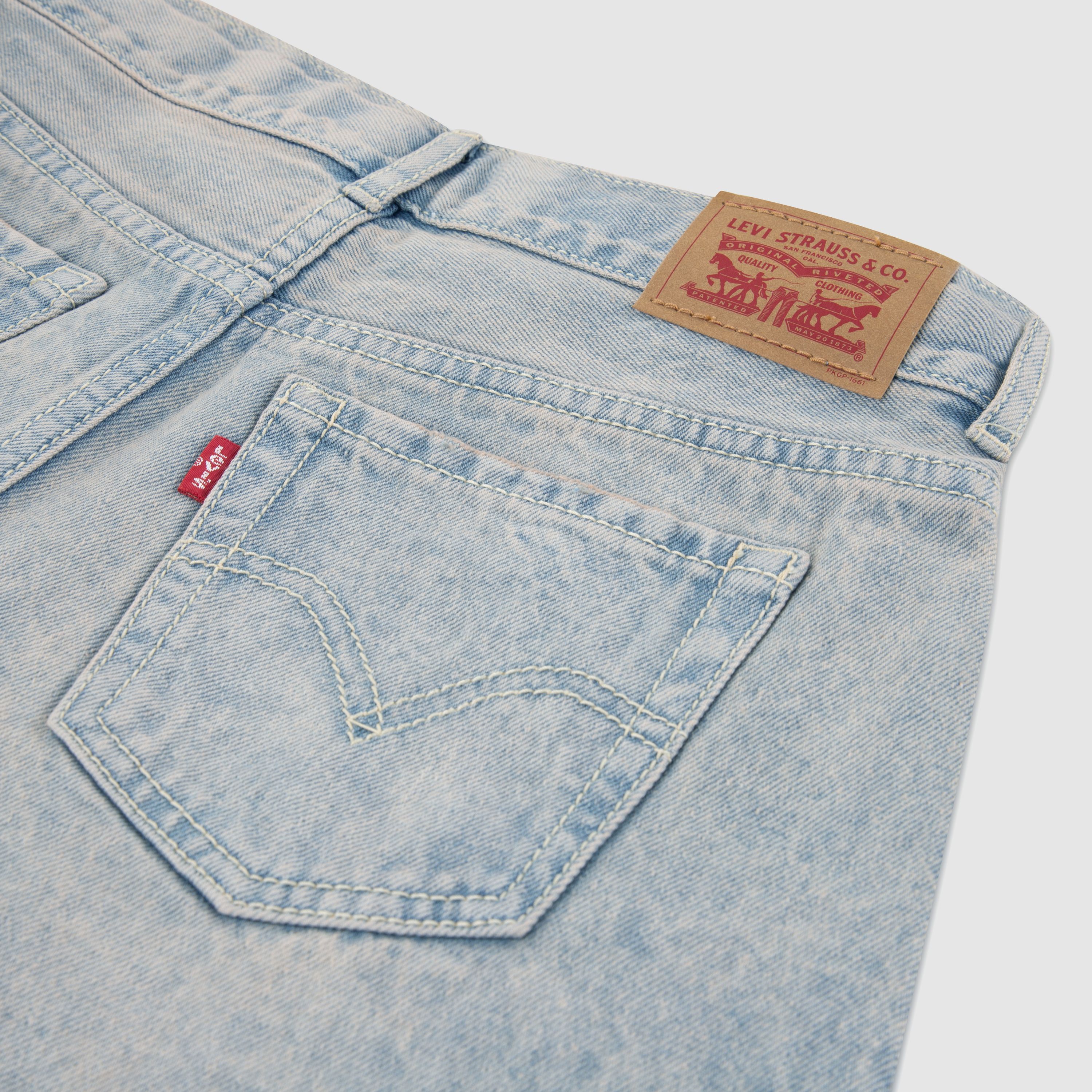 Kids High Rise Baggy Barrel Jeans 3