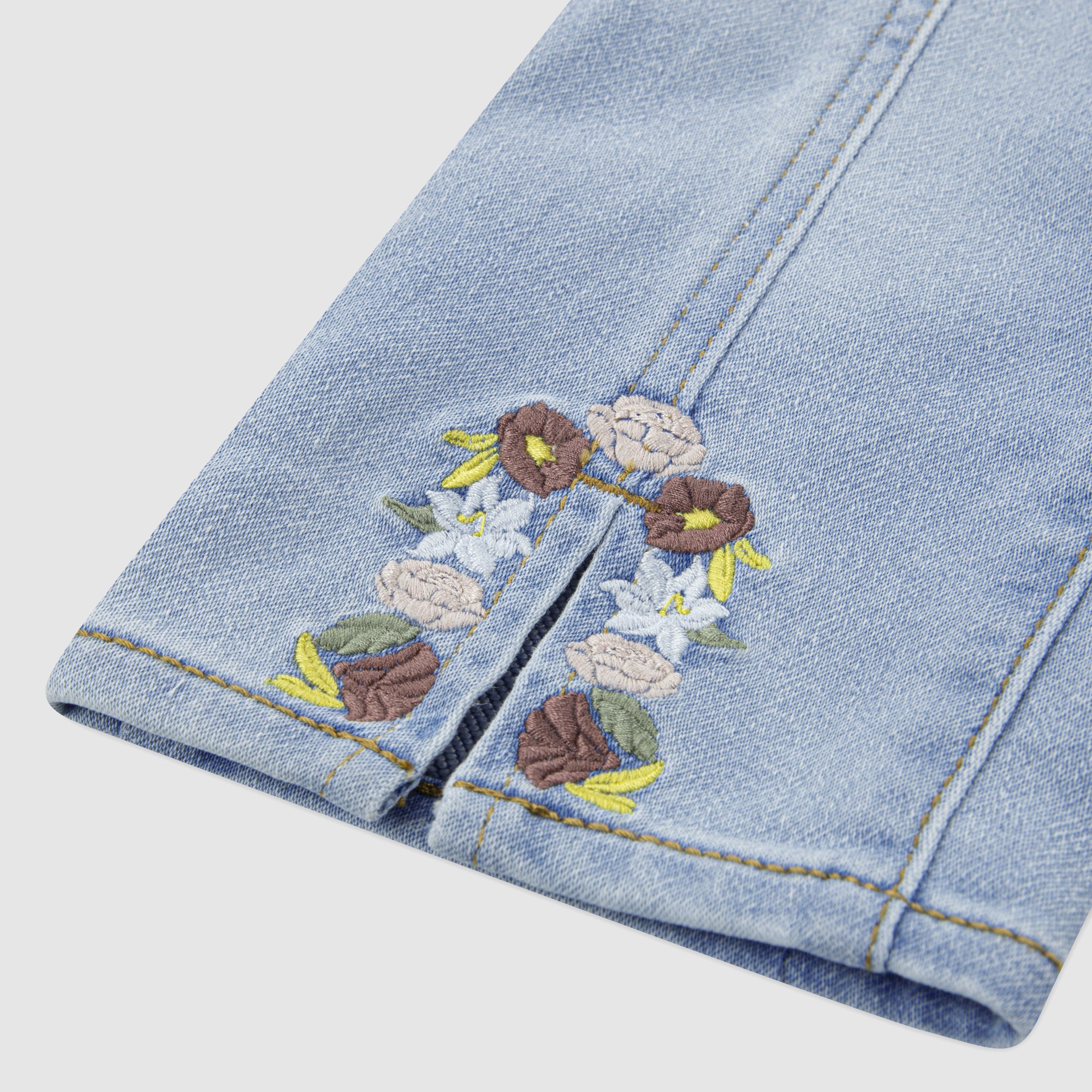 Baby Pull On Wide Leg Denim Pants 4