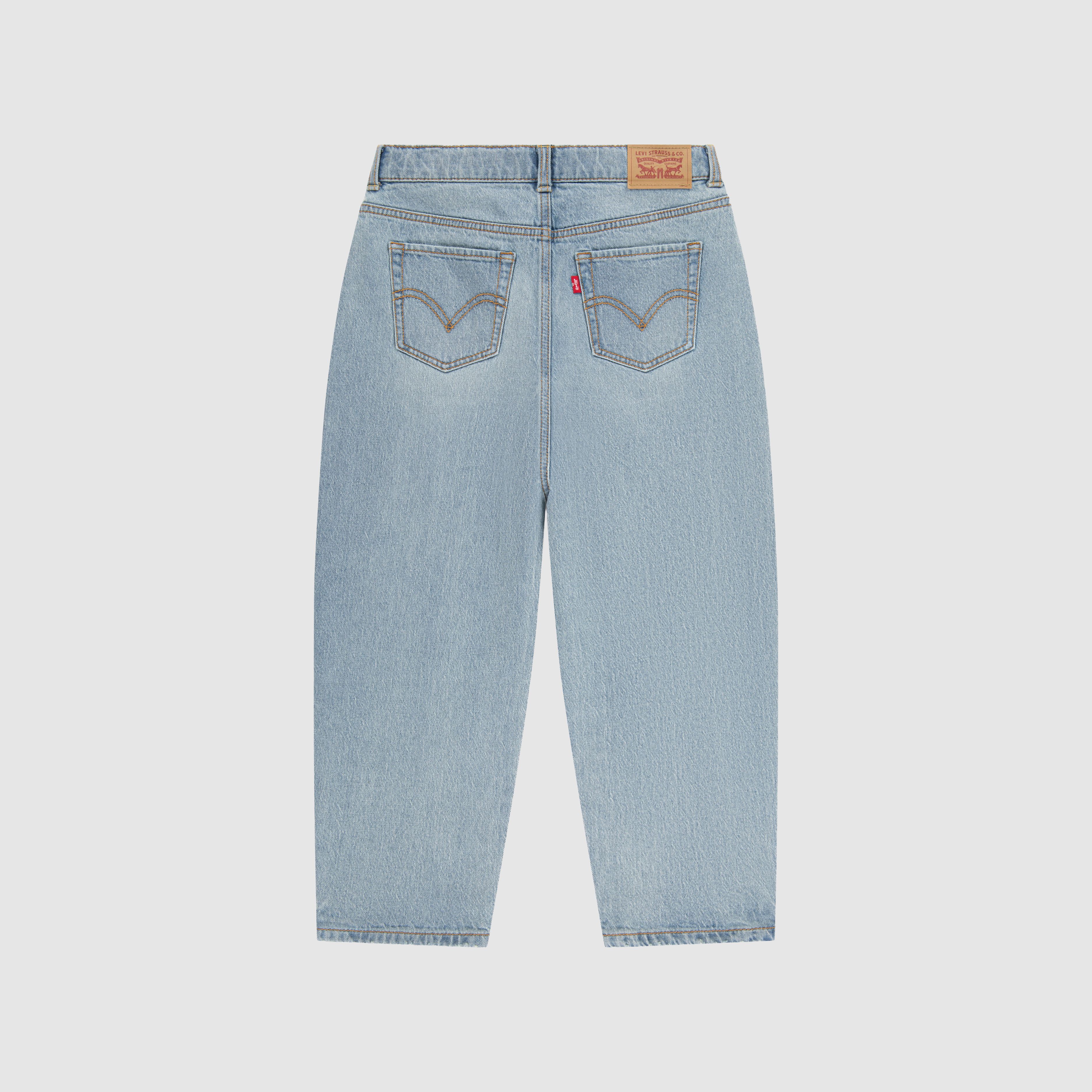 Kids High Rise Baggy Barrel Jeans 2
