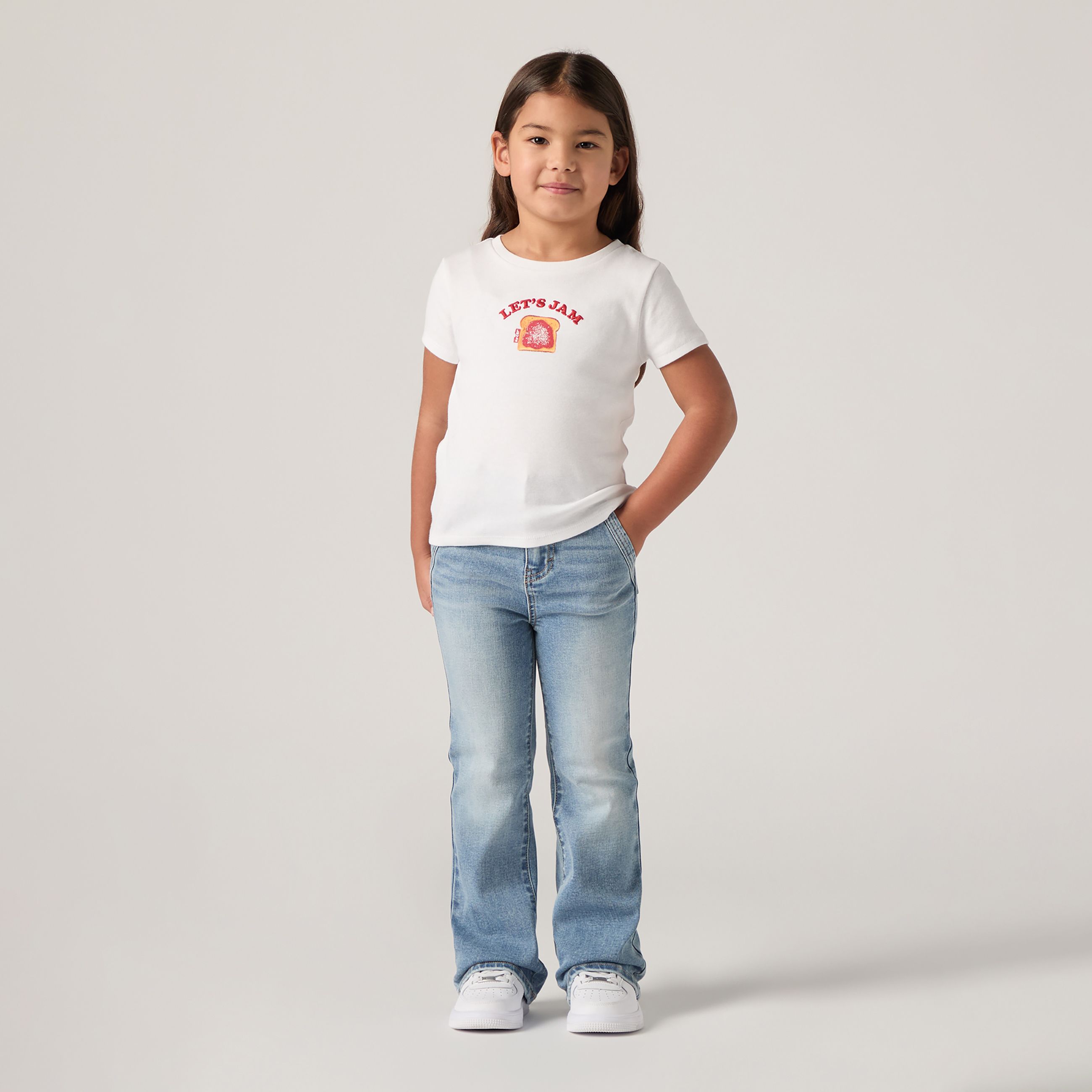 Kids 726™ High Rise Flare Pocket Detail Jeans 1